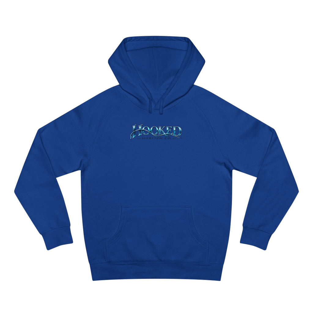 Fishing Boat " Chasing Legends Not Trends "Hooked Horizon Co. Unisex Supply Hoodie
