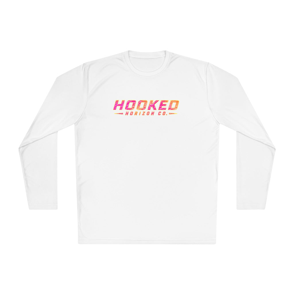 Moisture Wicking Classic Logo Tee In Pink—Horizon Co. Anchors Long Sleeve Tee — Lightweight Fishing Shirt