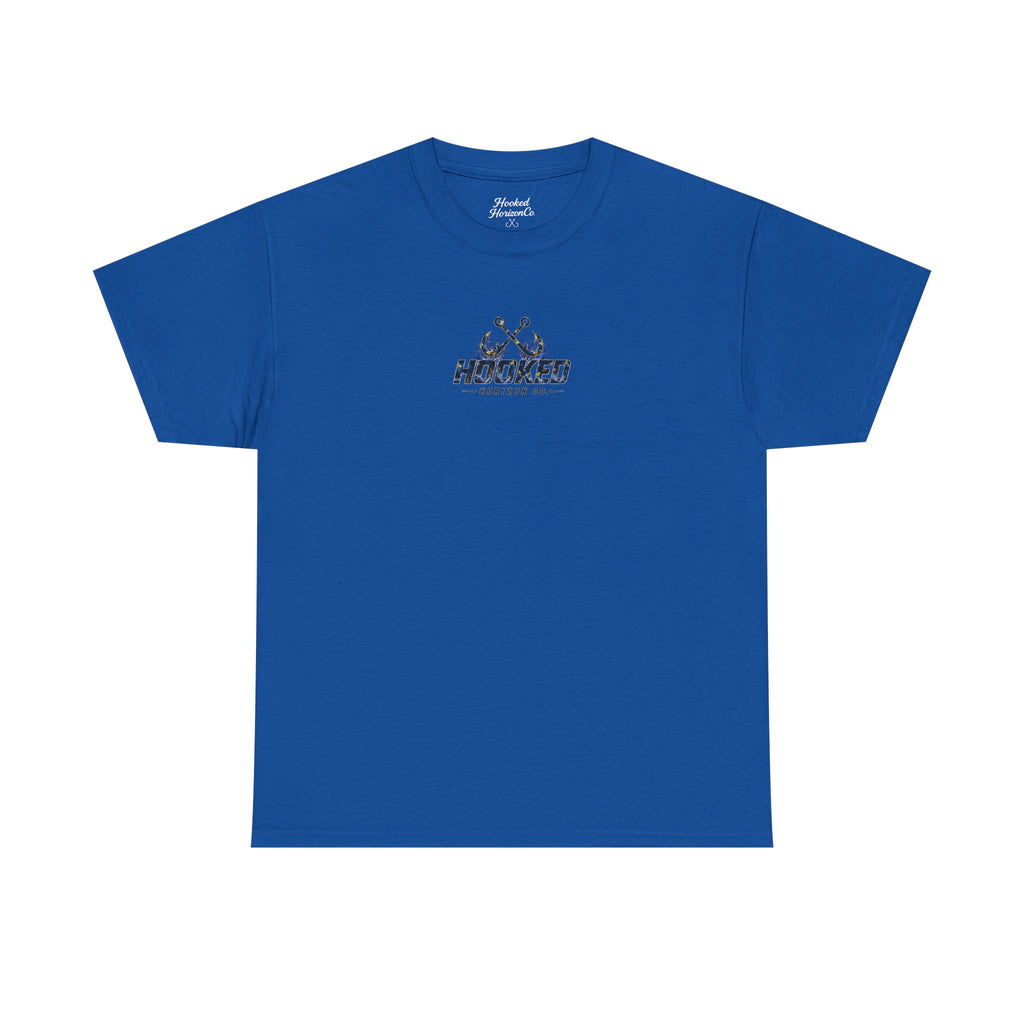 Sail Fish Hooked Horizon Co Tee—Ocean Graphic Tee — "Beloved" Ray Design