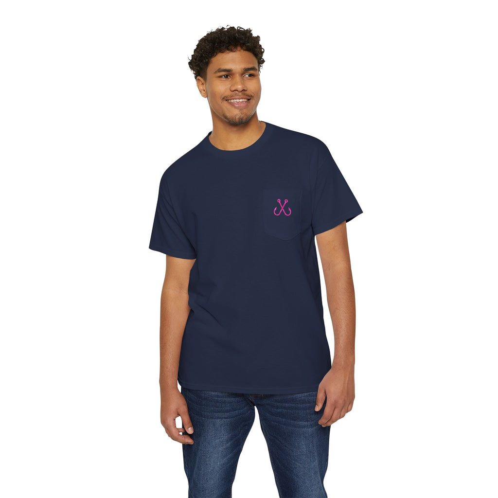 Turtle Deep Drift Hooked HorizonCo.  Tee- Perfect for Angler and Fishing Gifts, For him, For Her Unisex Cotton T-Shirt for Fishing & Wildlife Enthusiasts, Ocean Lovers