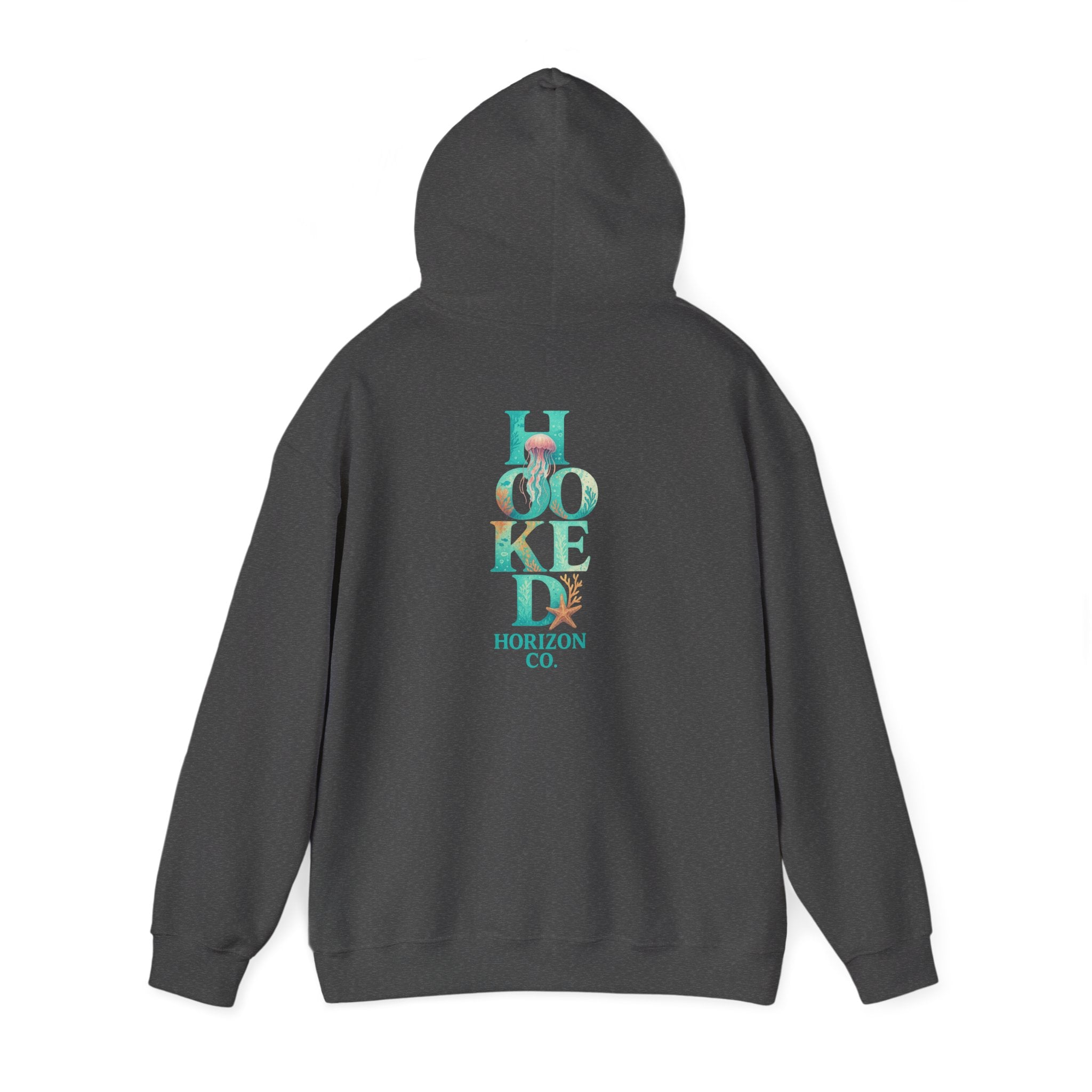 Neon Turtle Deep Drift Hooked Horizon Co. Unisex Heavy Blend™ Hooded Sweatshirt