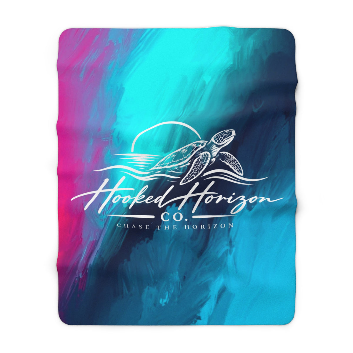 Turtle Sunset Sherpa Fleece Blanket