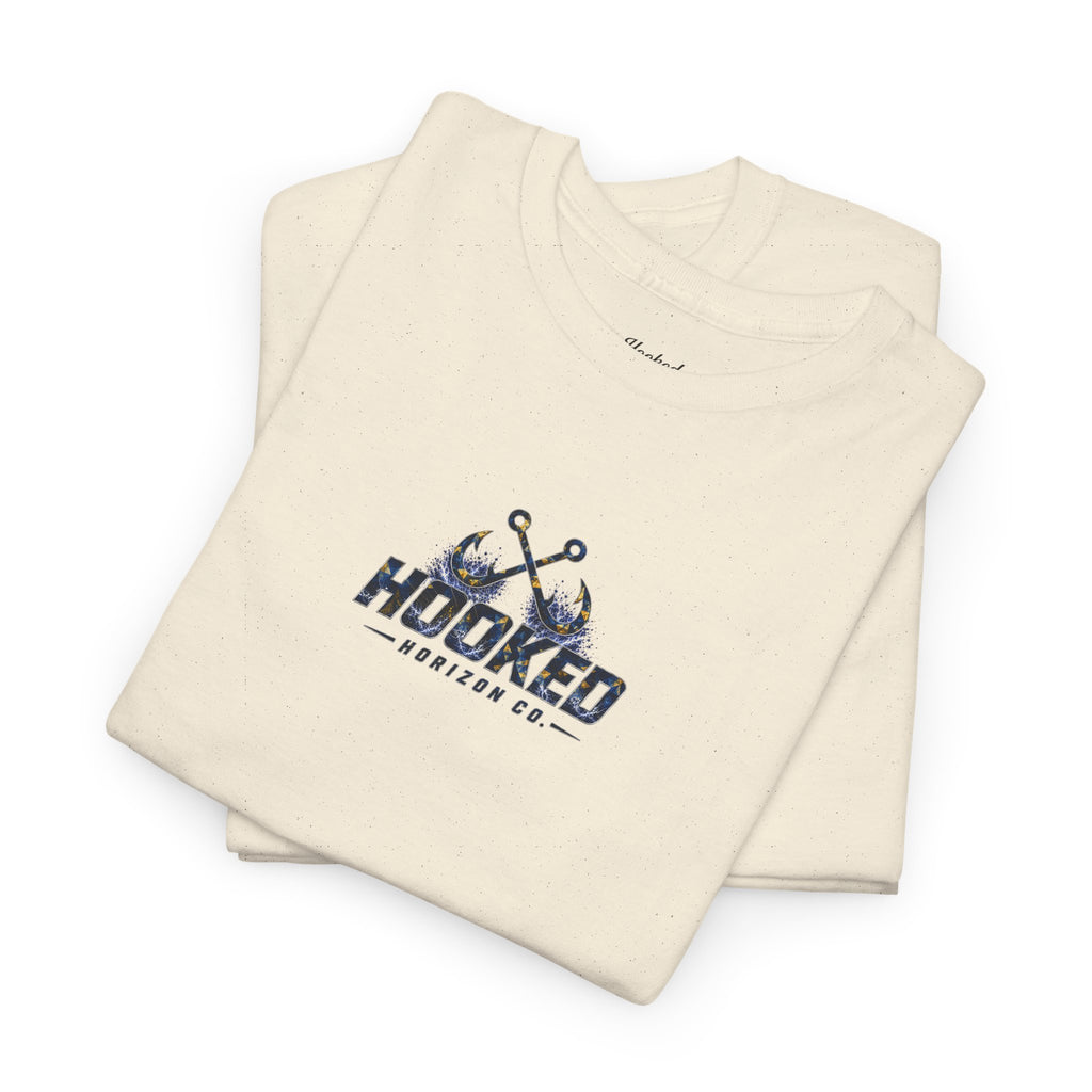 Sail Fish Hooked Horizon Co Tee—Ocean Graphic Tee — "Beloved" Ray Design