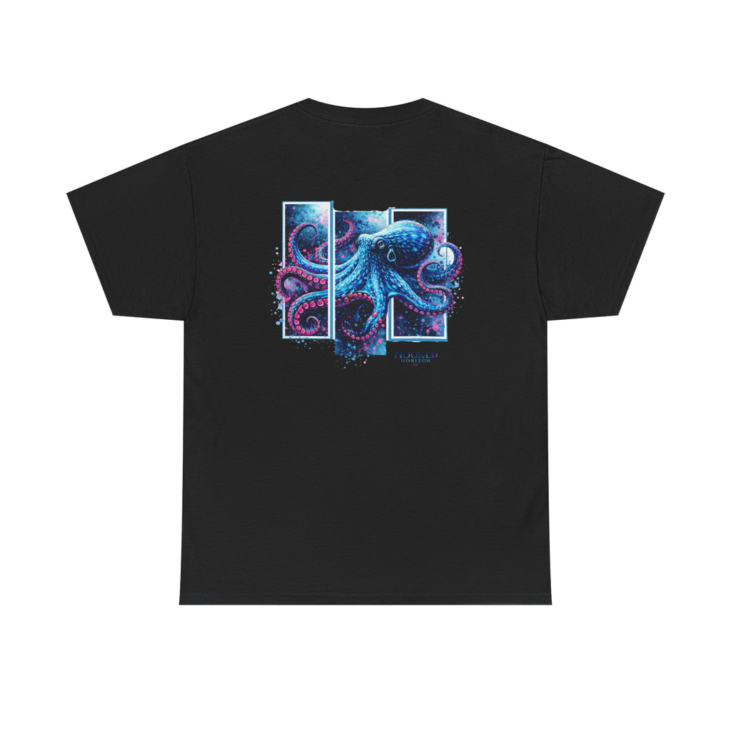 Octopus Hooked Horizon Co Tee—Ocean Graphic Tee — "Beloved" Ray Design