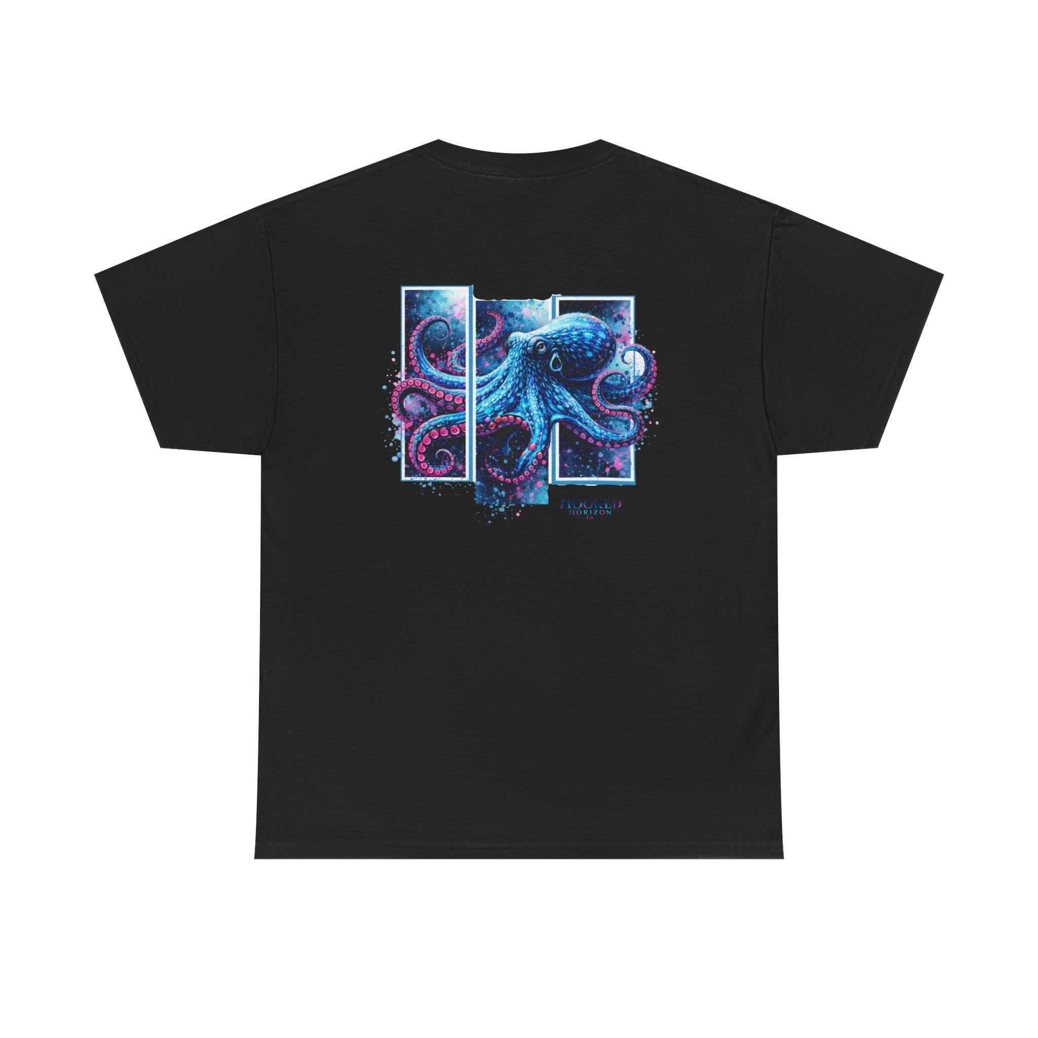 Octopus Hooked Horizon Co Tee—Ocean Graphic Tee — "Beloved" Ray Design