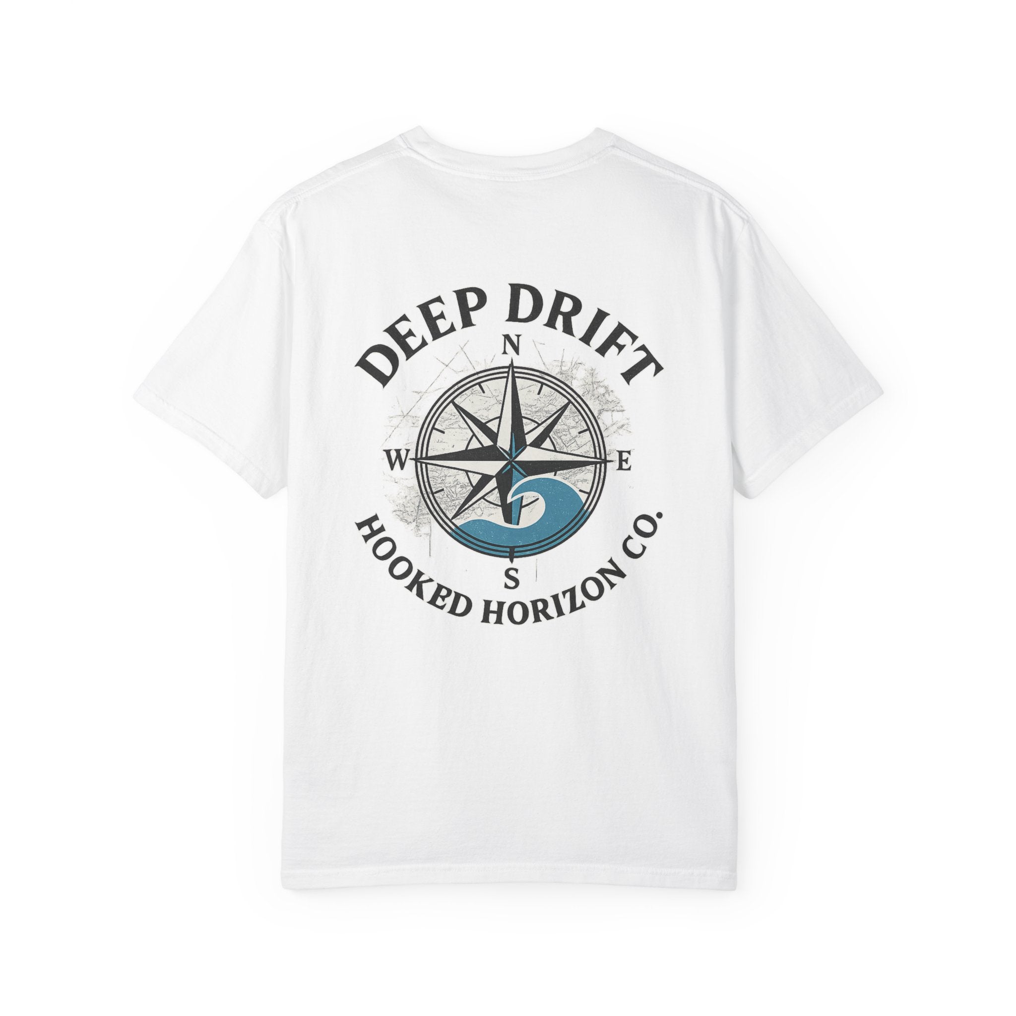 Wave Compass T-shirt, Hooked Horizon Co, Angler Gifts