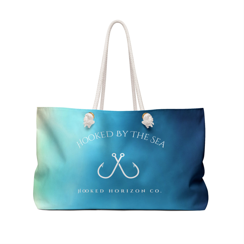 Blue Ombre Deep Drift Weekender Bag | Perfect for Travel, Beach Days, Outdoor Adventures, Gifts for Him and Her, Stylish Tote