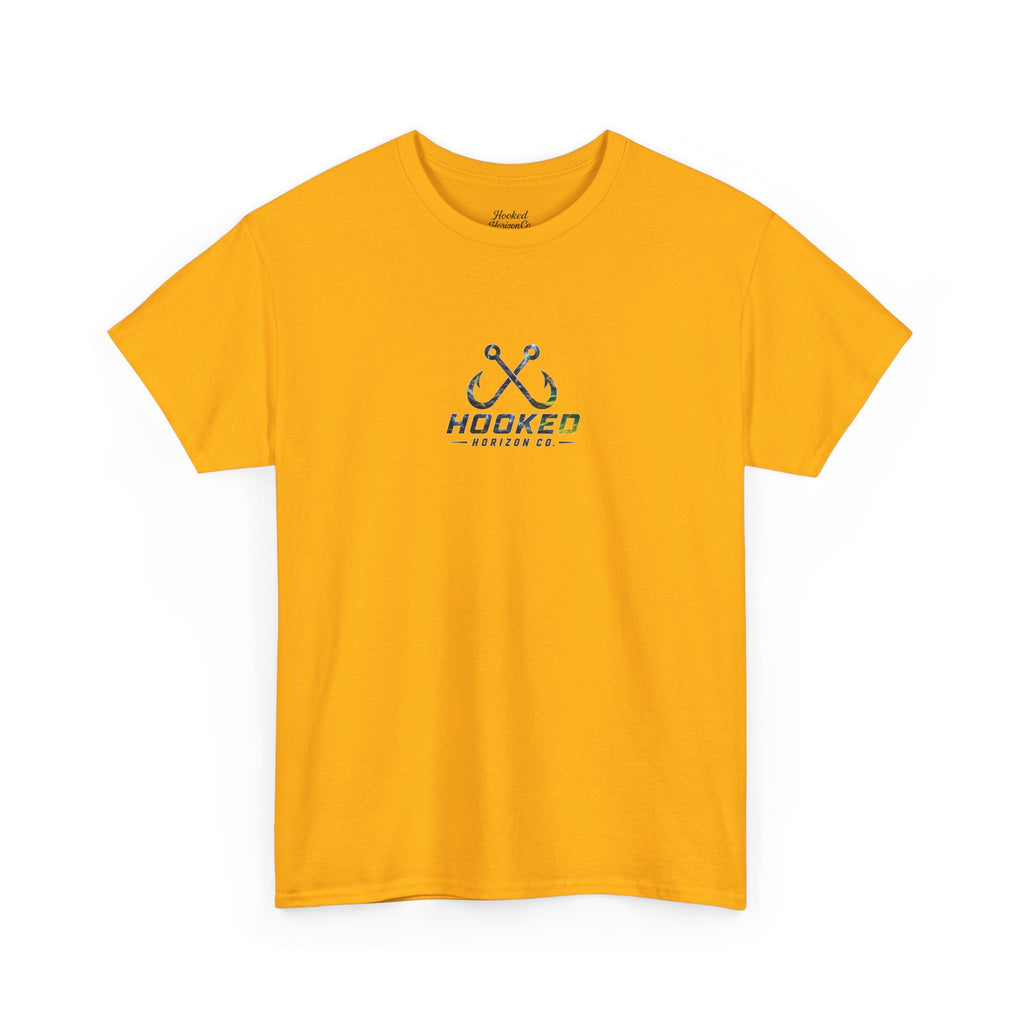 Mahi Mahi Hooked Horizon Co Tee—Ocean Graphic Tee — "Beloved" Ray Design