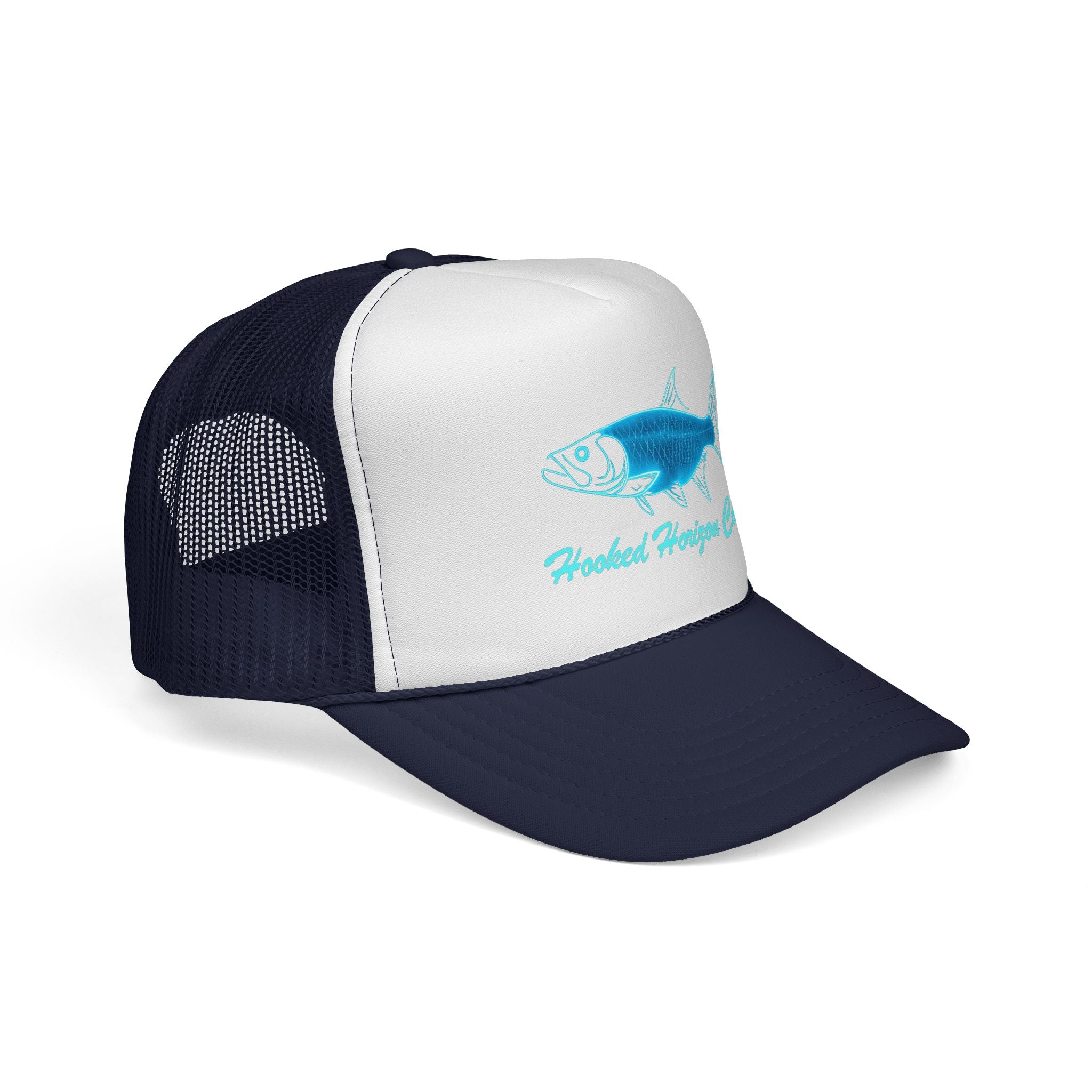 Tarpon Alley Trucker Cap — 'Chasing Legends' Fishing Hooks Logo