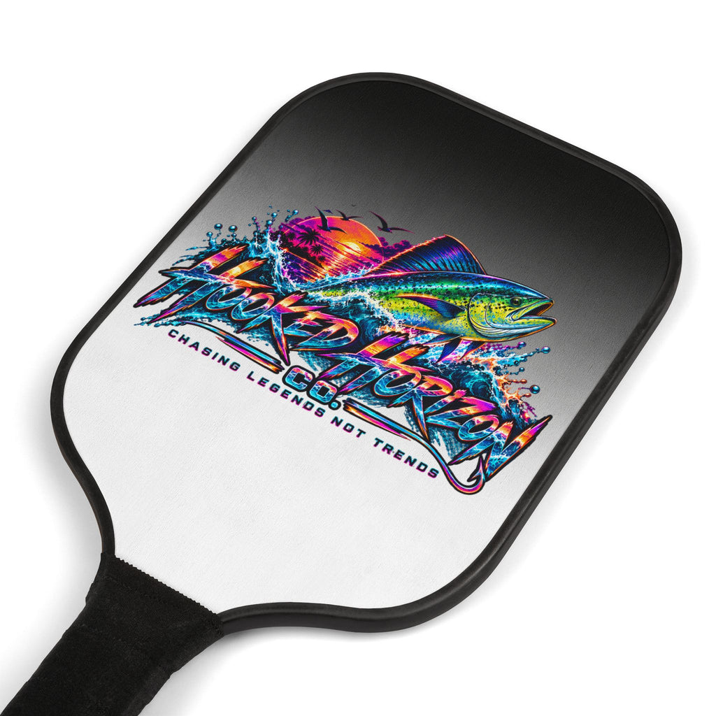 Mahi Mahi Color Blast " Chasing Legends Not Trends "— Hooked Horizon Co. Pickleball Kit
