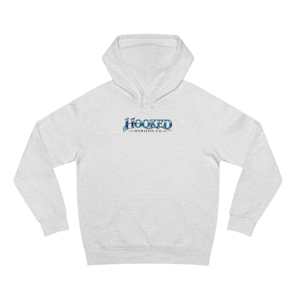 Fishing Boat " Chasing Legends Not Trends "Hooked Horizon Co. Unisex Supply Hoodie