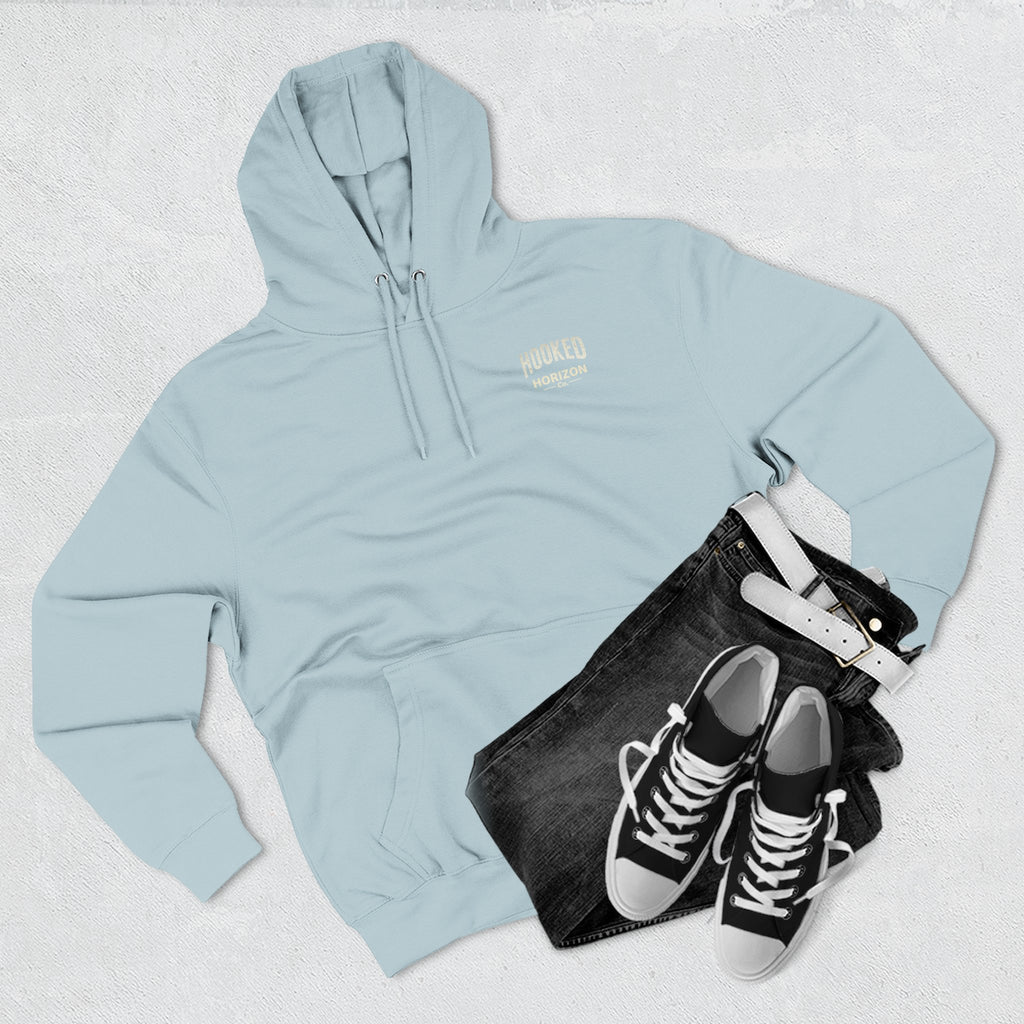 Fishing Charter T-Shirt— Hooked Horizon Hoodie — Fishing Boat Graphic Pullover