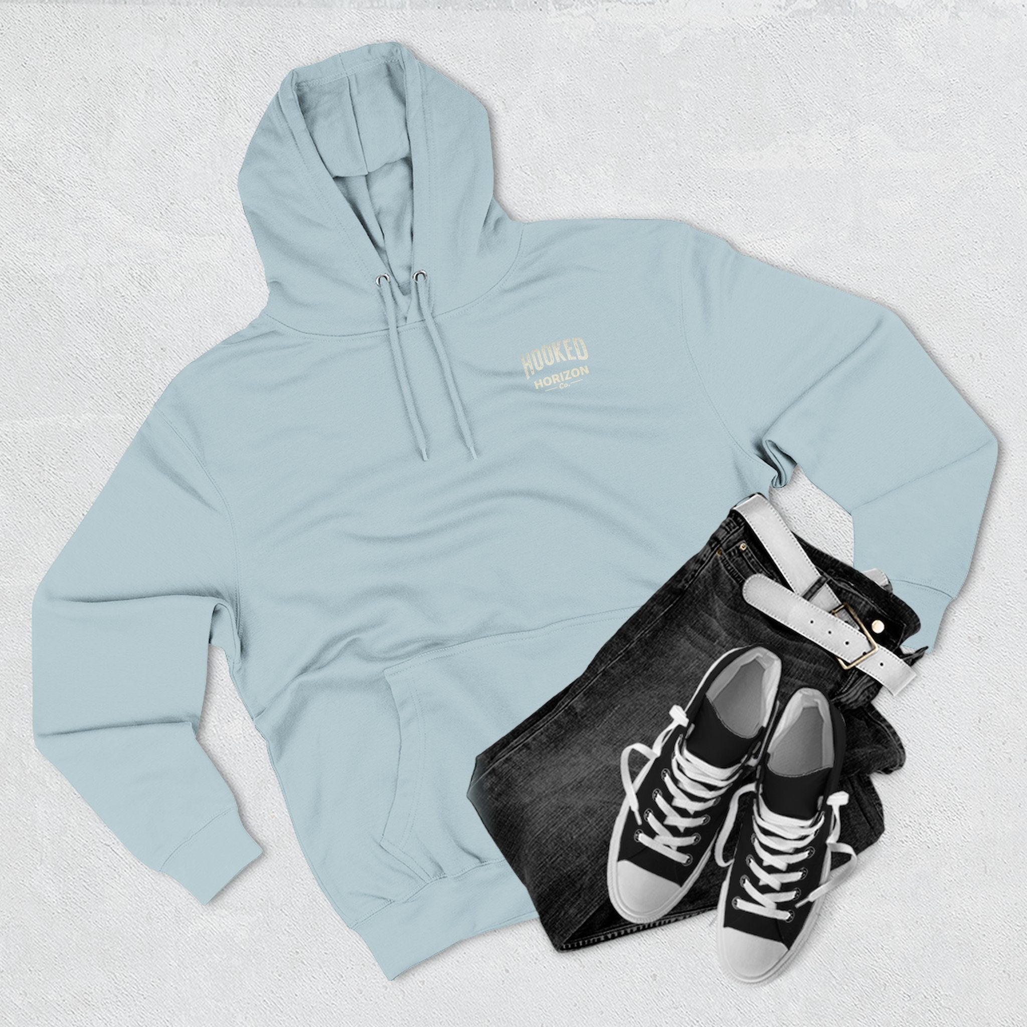 Fishing Charter T-Shirt— Hooked Horizon Hoodie — Fishing Boat Graphic Pullover