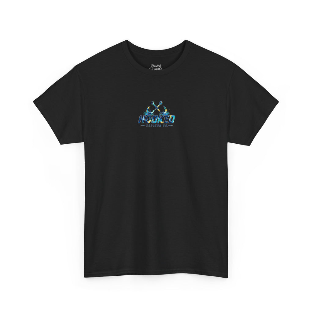 Barracuda Hooked Horizon Co Tee—Ocean Graphic Tee — "Beloved" Ray Design