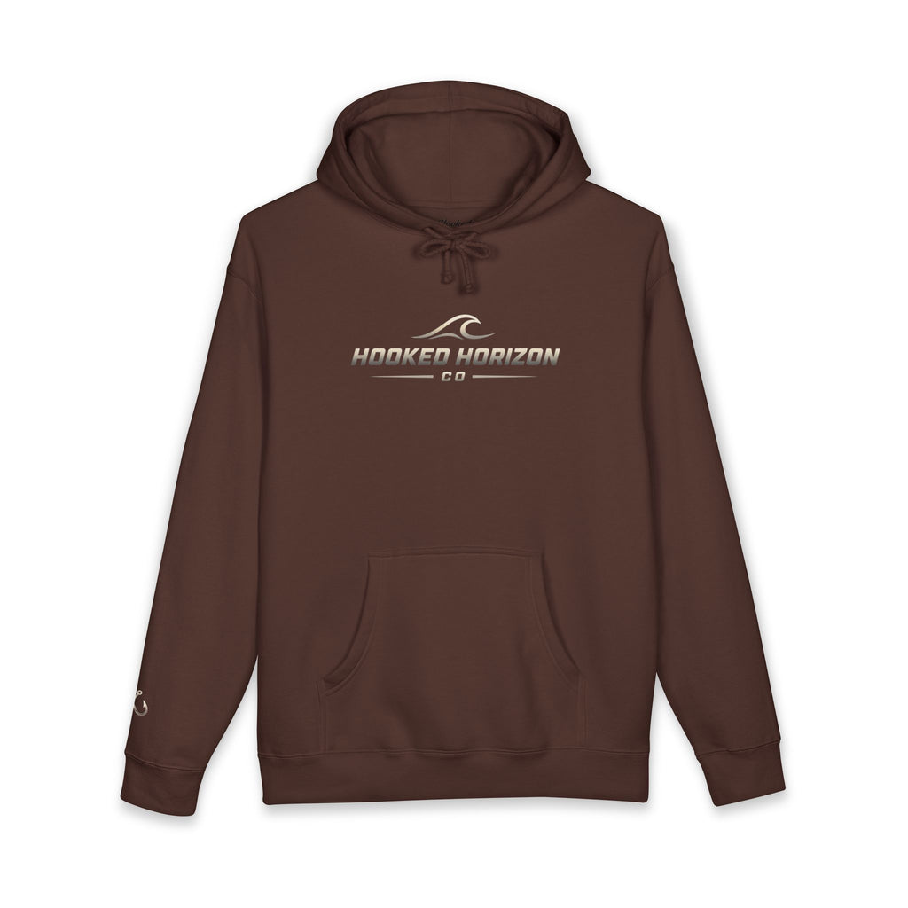 Wave Hoodie Hooked Horizon Co. — Fishing Back Graphic Hoodie, Multiple Color Variations