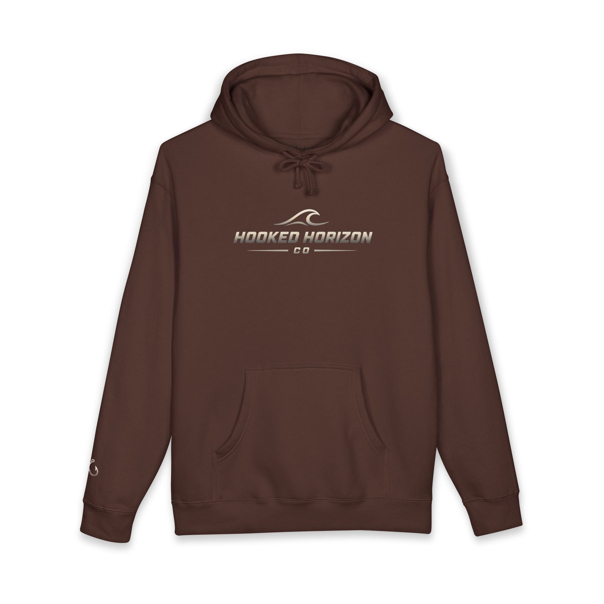 Wave Hoodie Hooked Horizon Co. — Fishing Back Graphic Hoodie, Multiple Color Variations