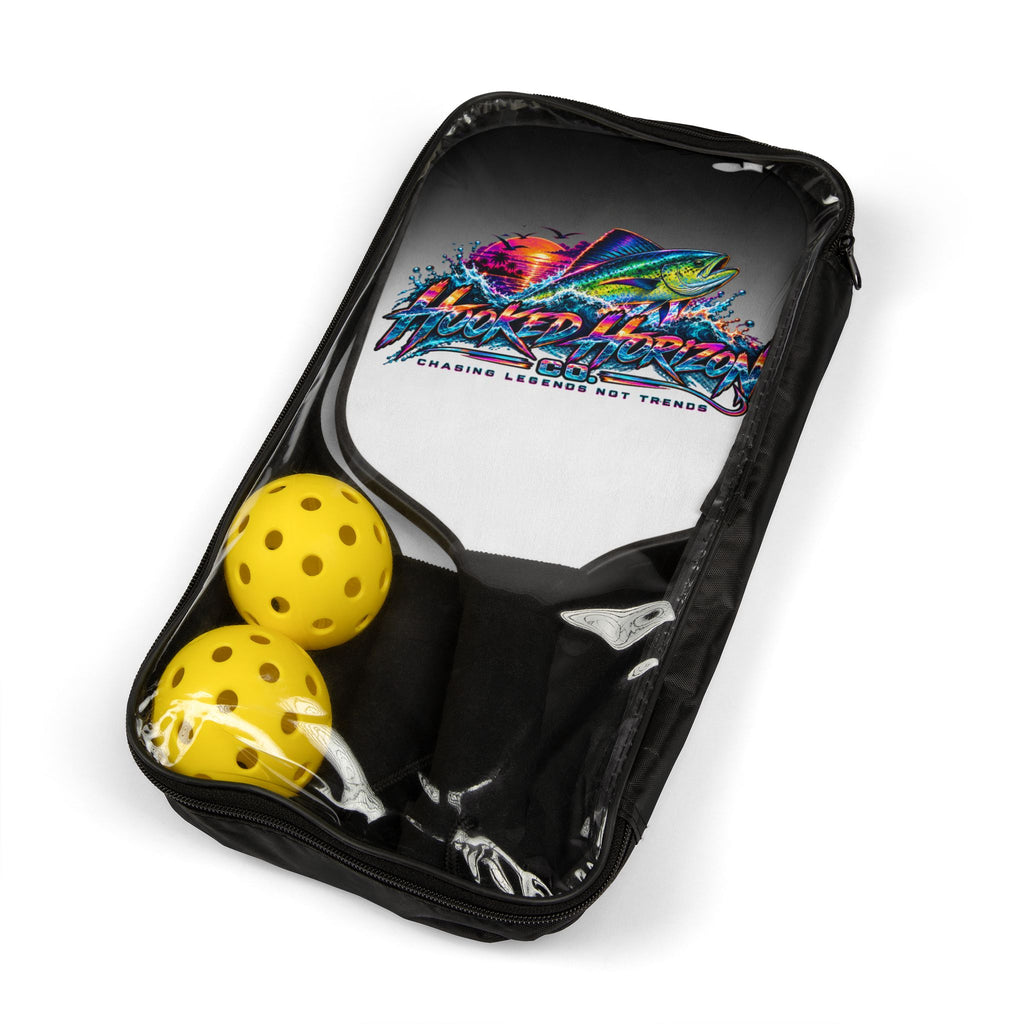 Mahi Mahi Color Blast " Chasing Legends Not Trends "— Hooked Horizon Co. Pickleball Kit