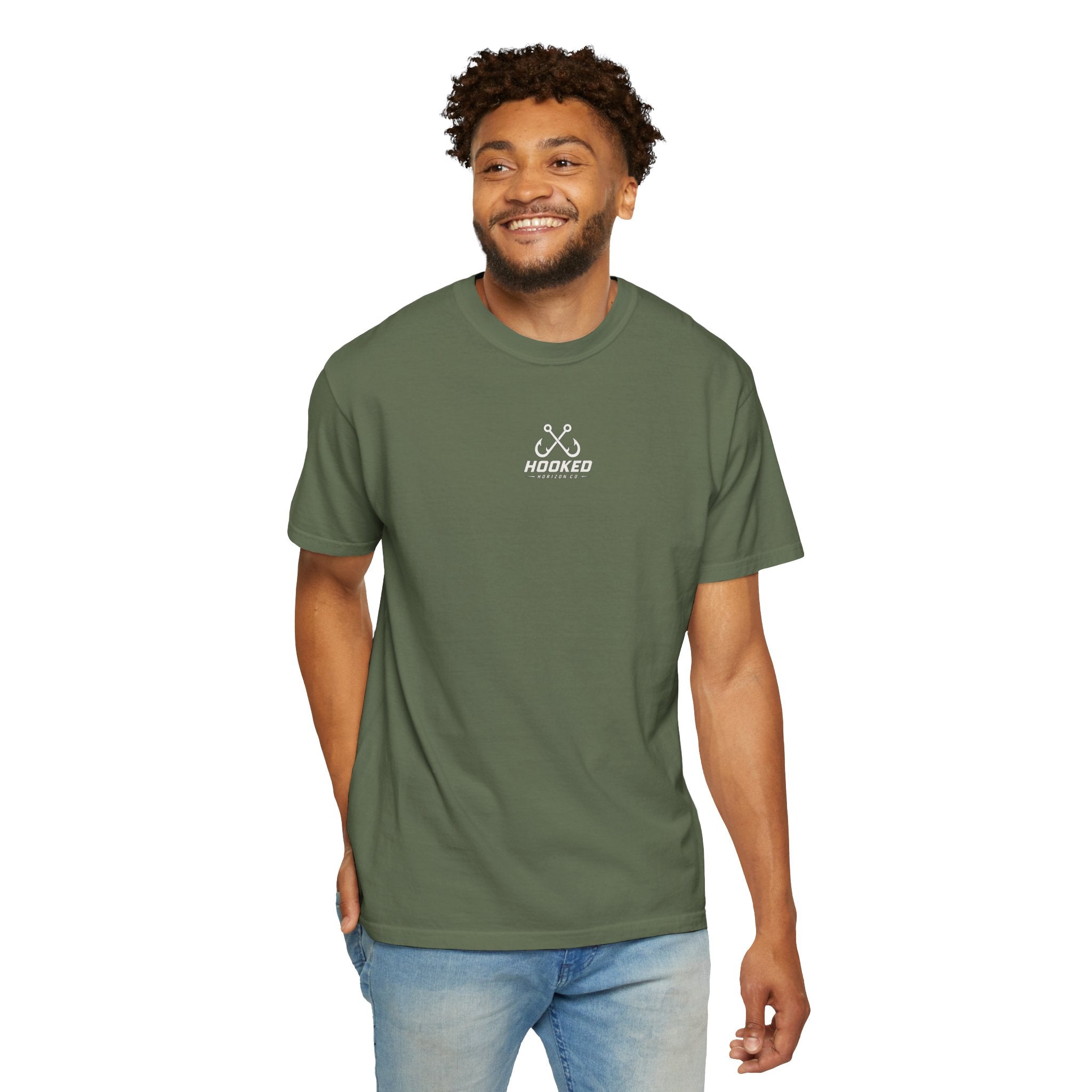 Saltwater Sea Striper Fishing Tee — Hooked Horizon Co.  Angler Gifts Ocean Lover Gifts