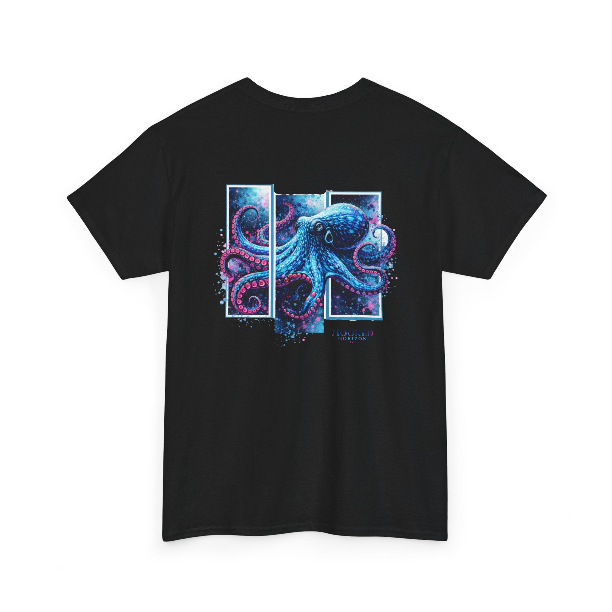 Octopus Hooked Horizon Co Tee—Ocean Graphic Tee — "Beloved" Ray Design