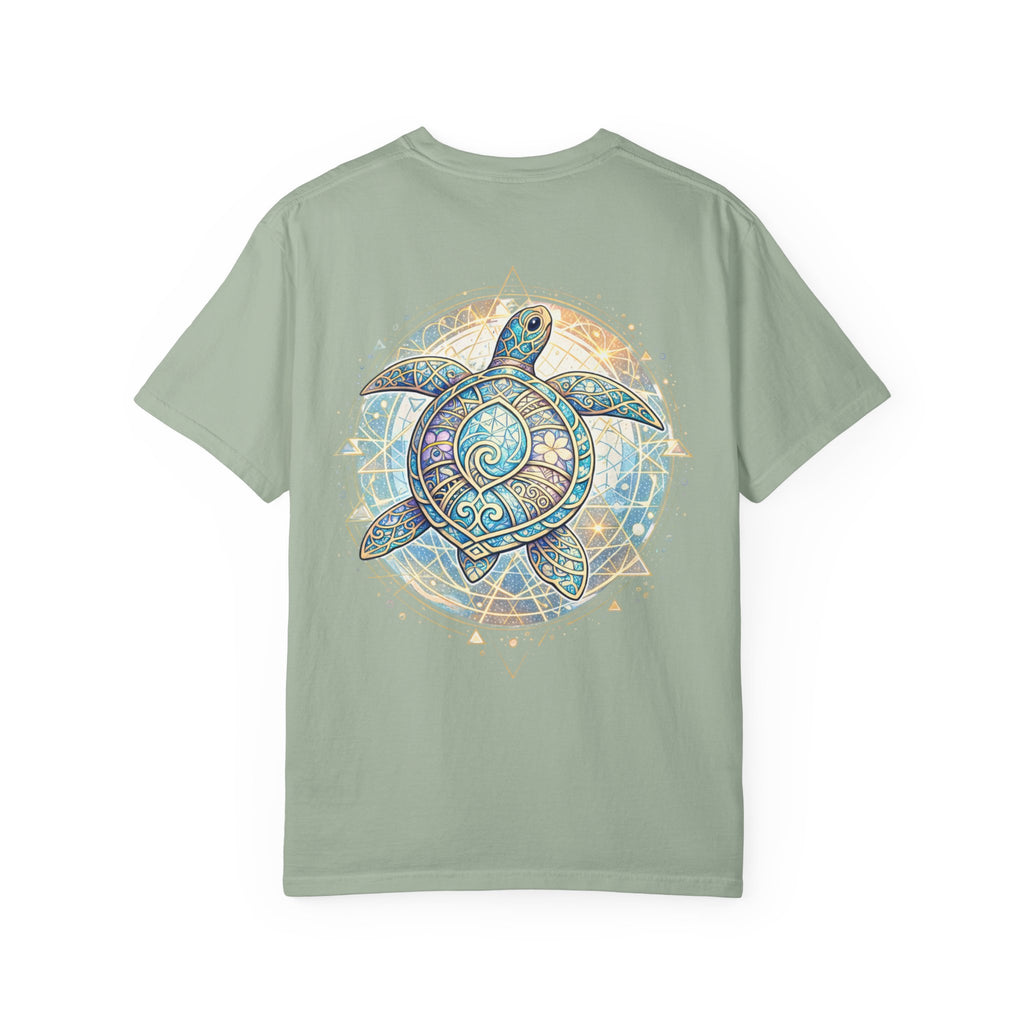 Turtle Geometric Inspiration T-Shirt - Hooked Horizon Co. Fishing Tee for Angler Lovers