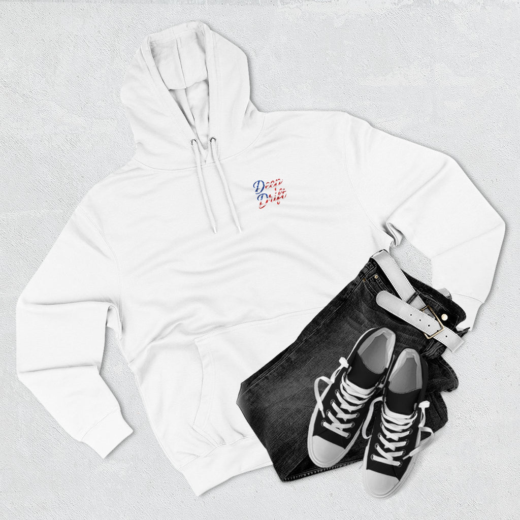 USA Deep Drift — Hooked Horizon Co. Neon Fishing Hoodie – "Chase the Horizon, Hook the Legend" Graphic