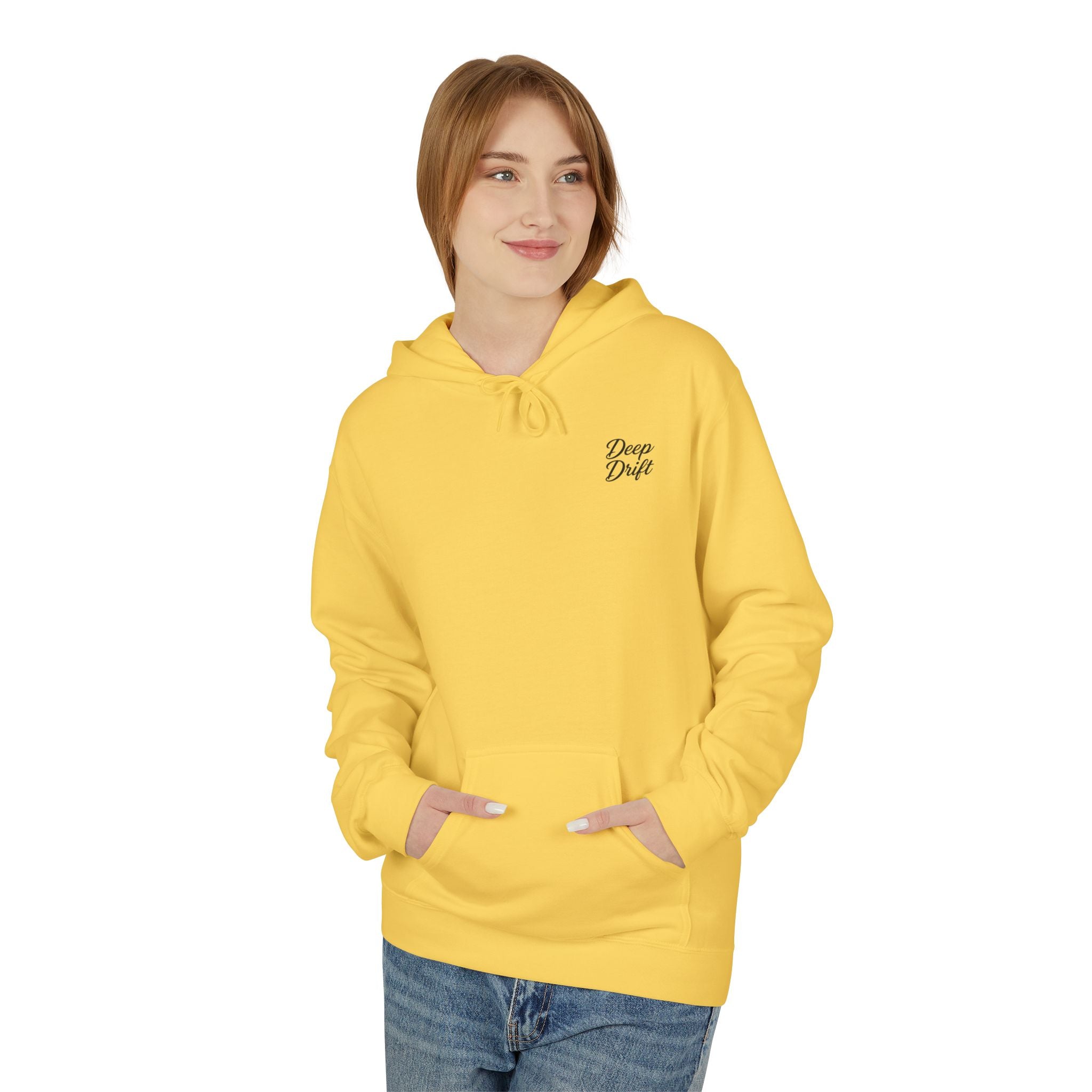 Deep Drift Wave & Shark Fishing Hoodie — Hooked Horizon Co. Pullover, Multiple Color Variations