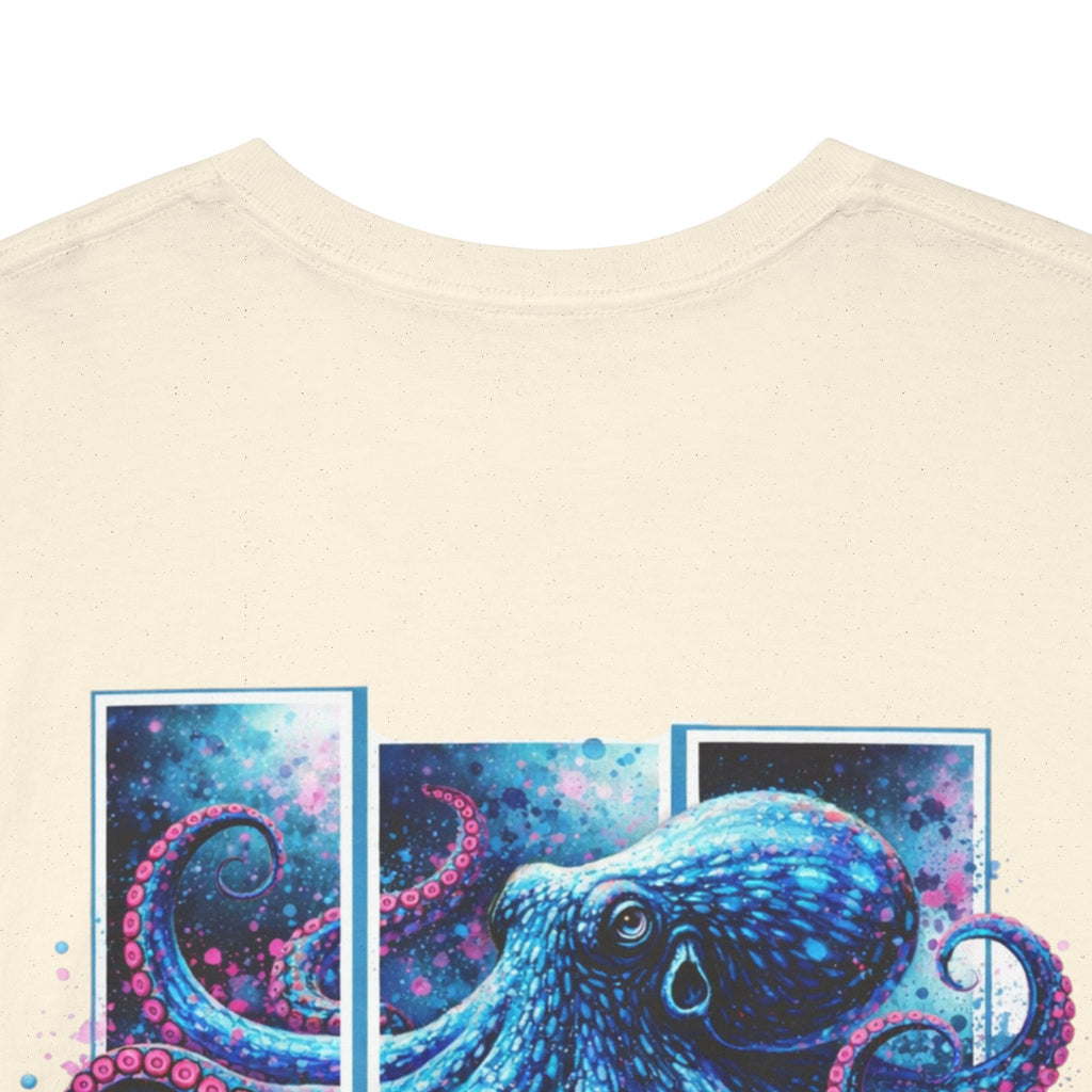 Octopus Hooked Horizon Co Tee—Ocean Graphic Tee — "Beloved" Ray Design