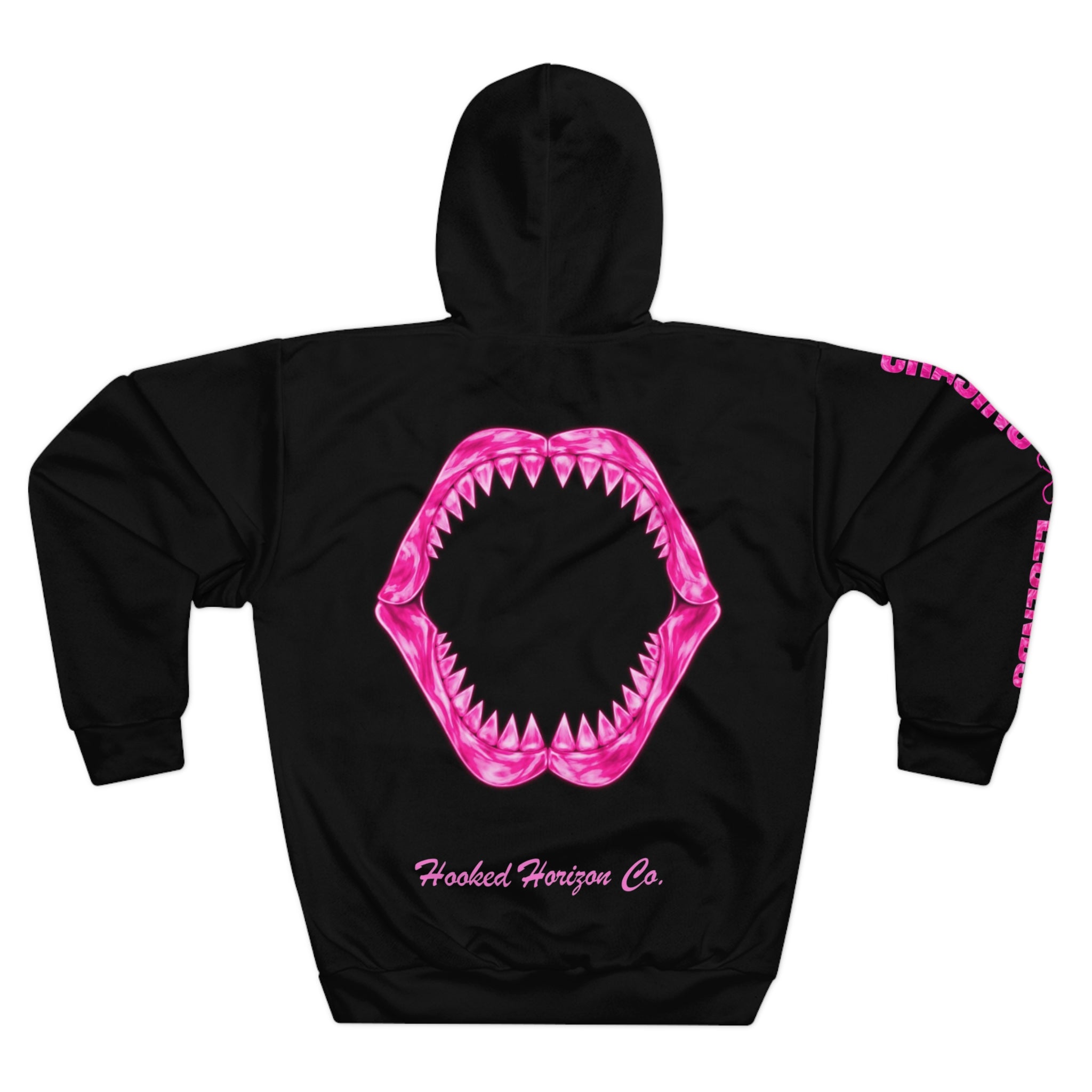 Neon Pink Shark Hoodie — Hooked Horizon Co. Neon Shark Pullover