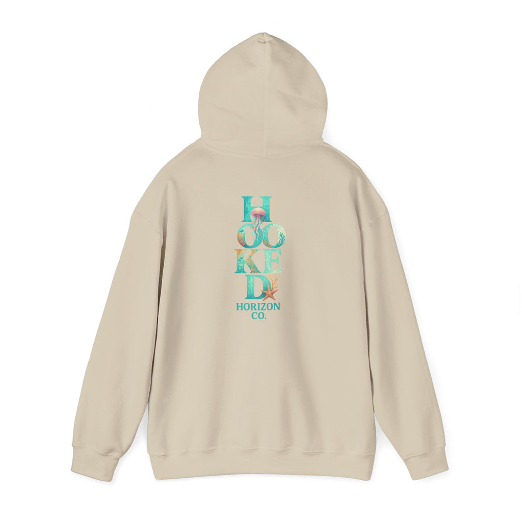 Neon Turtle Deep Drift Hooked Horizon Co. Unisex Heavy Blend™ Hooded Sweatshirt