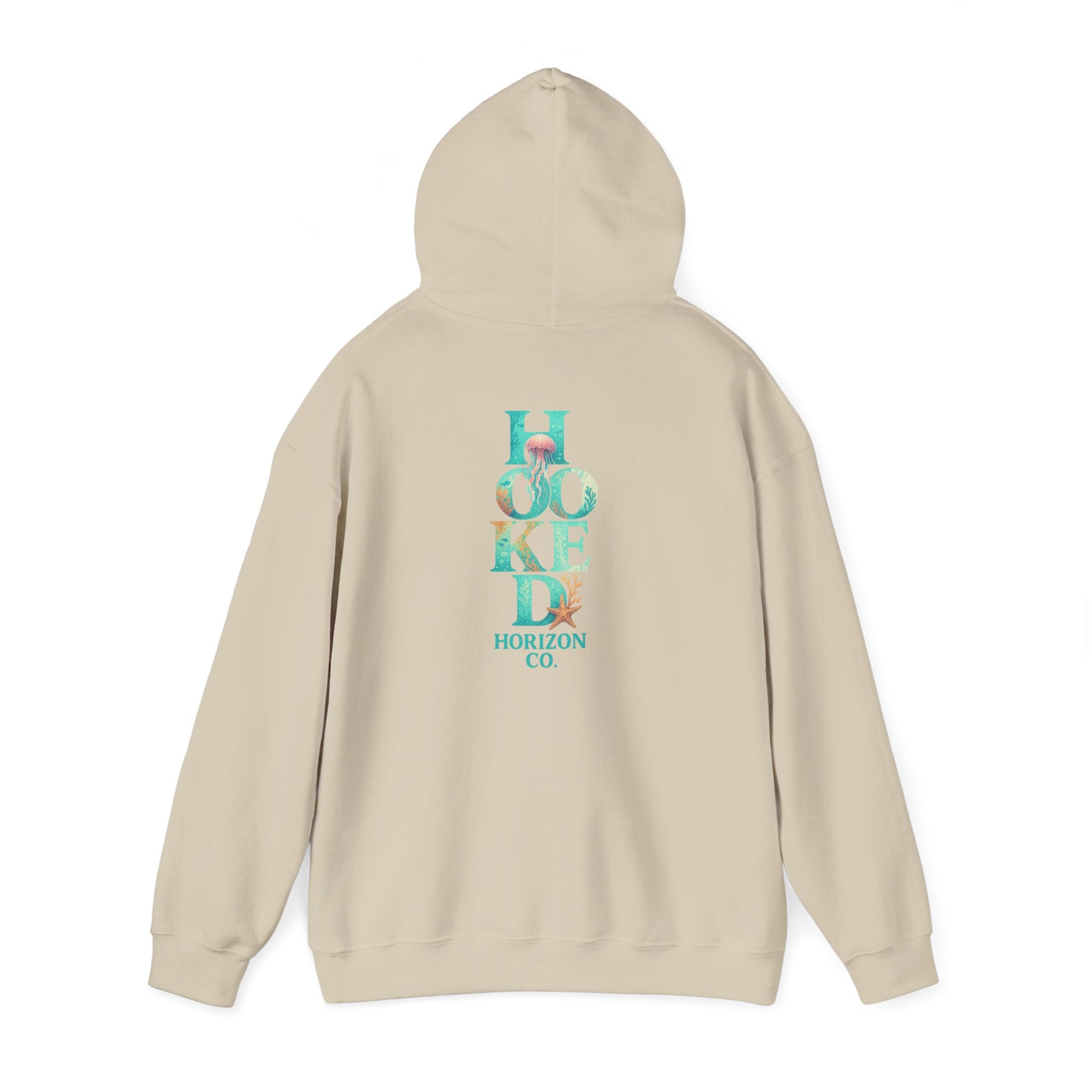 Neon Turtle Deep Drift Hooked Horizon Co. Unisex Heavy Blend™ Hooded Sweatshirt