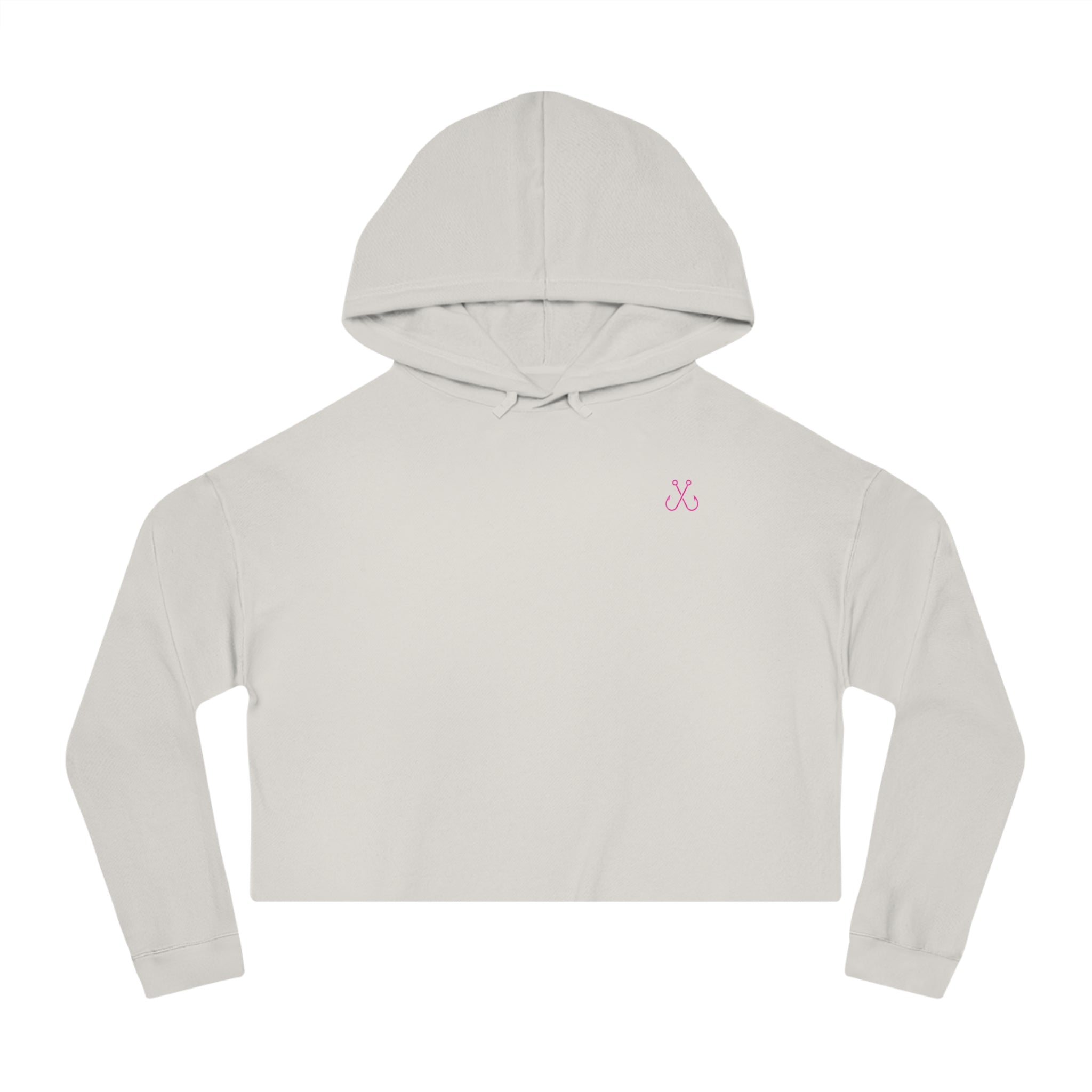 Turtle Cropped Hoodie — "Deep Drift on the Water" Fishing Graphic