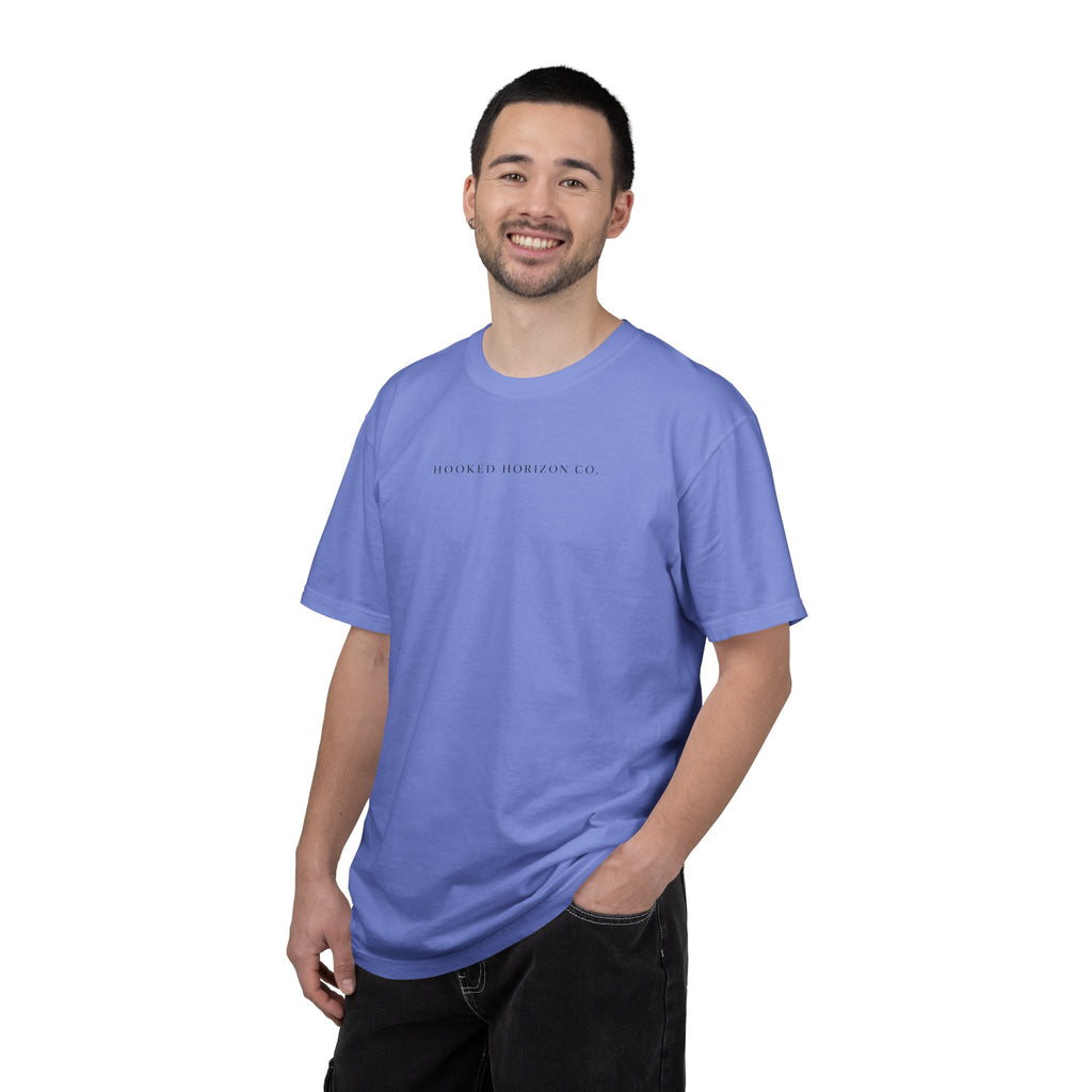 USA Deep Drift Fishing T-Shirt - RED, WHITE & BLUE Fishing Tee for Angler Lovers, Shark Lovers, Ocean Tee