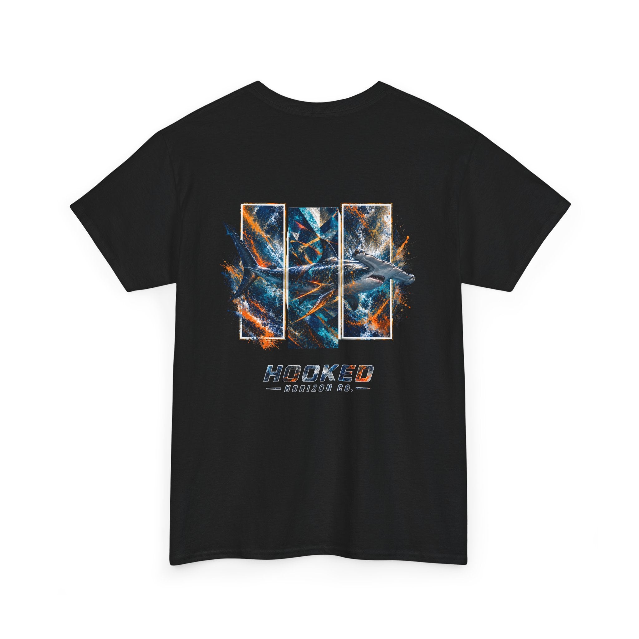 Hammer Head Hooked Horizon Co Tee—Ocean Graphic Tee — "Beloved" Ray Design
