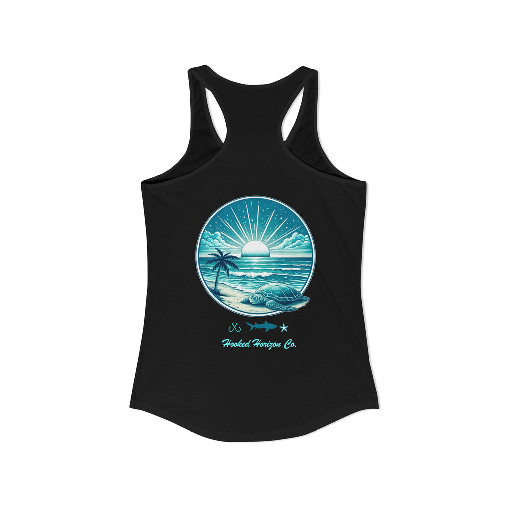 Sea Turtle & Sunset– Hooked Horizon Co. Gifts for Ocean Lovers, Nautical Fashion, Everyday Comfort, Perfect Gift for Her