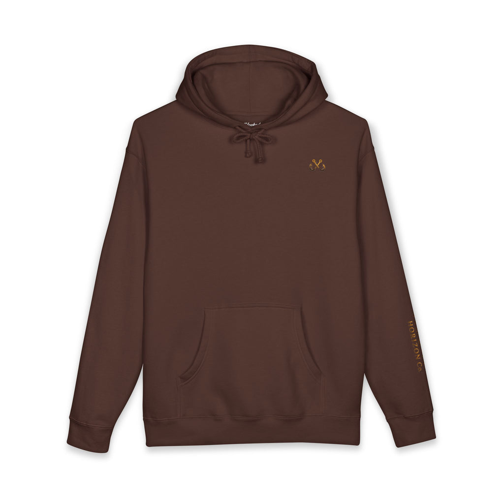 Grouper Hoodie Hooked Horizon Co. — Fishing Back Graphic Hoodie, Multiple Color Variations