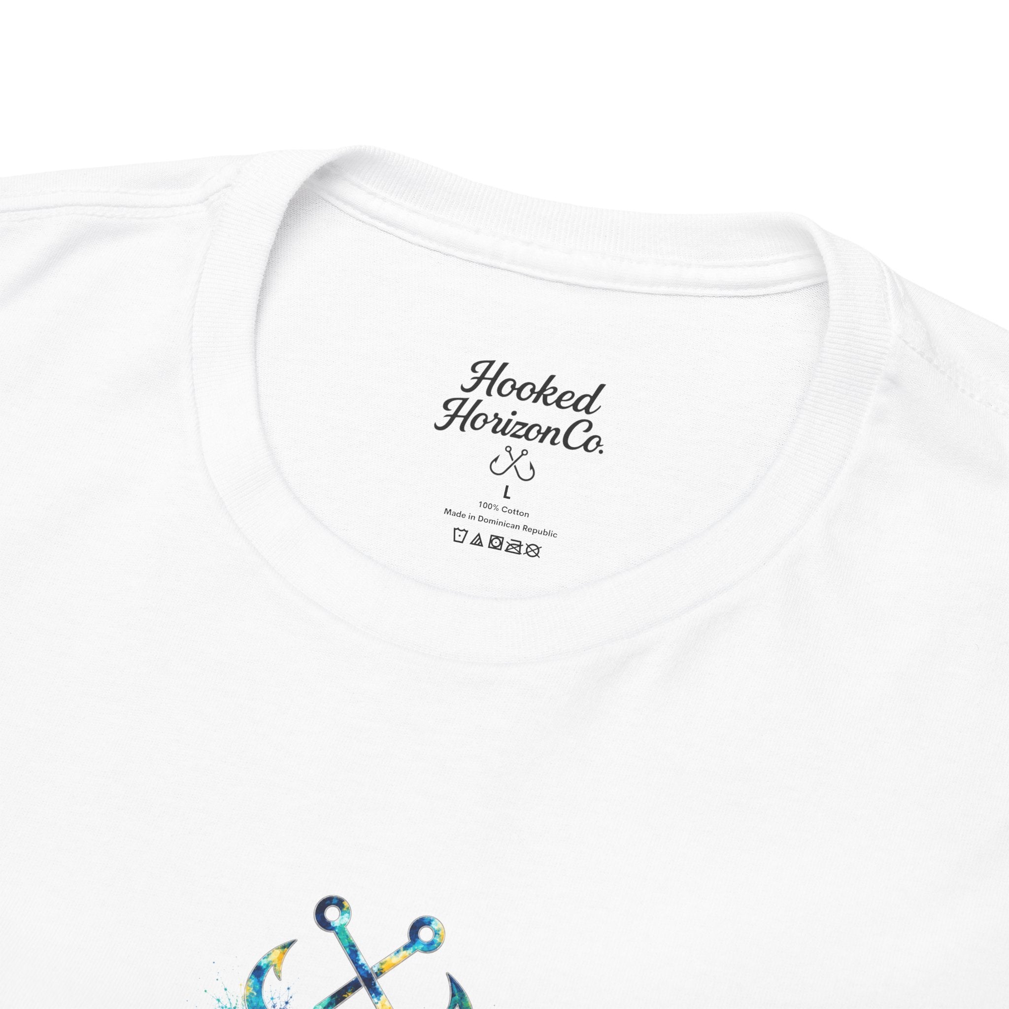 Barracuda Hooked Horizon Co Tee—Ocean Graphic Tee — "Beloved" Ray Design