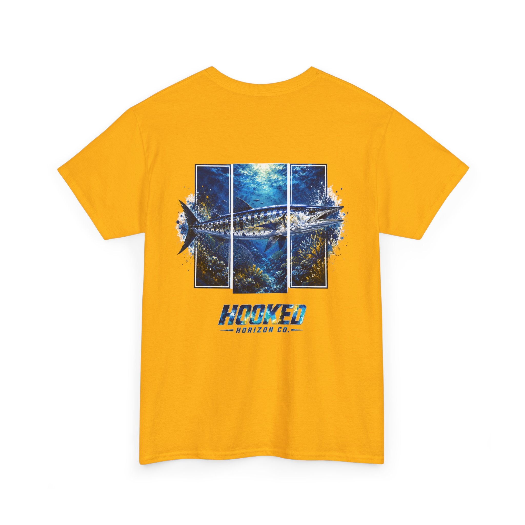 Barracuda Hooked Horizon Co Tee—Ocean Graphic Tee — "Beloved" Ray Design