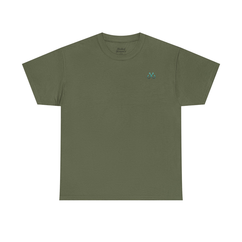 Manta Ray Hooked Horizon Co Tee—Ocean Graphic Tee — "Beloved" Ray Design