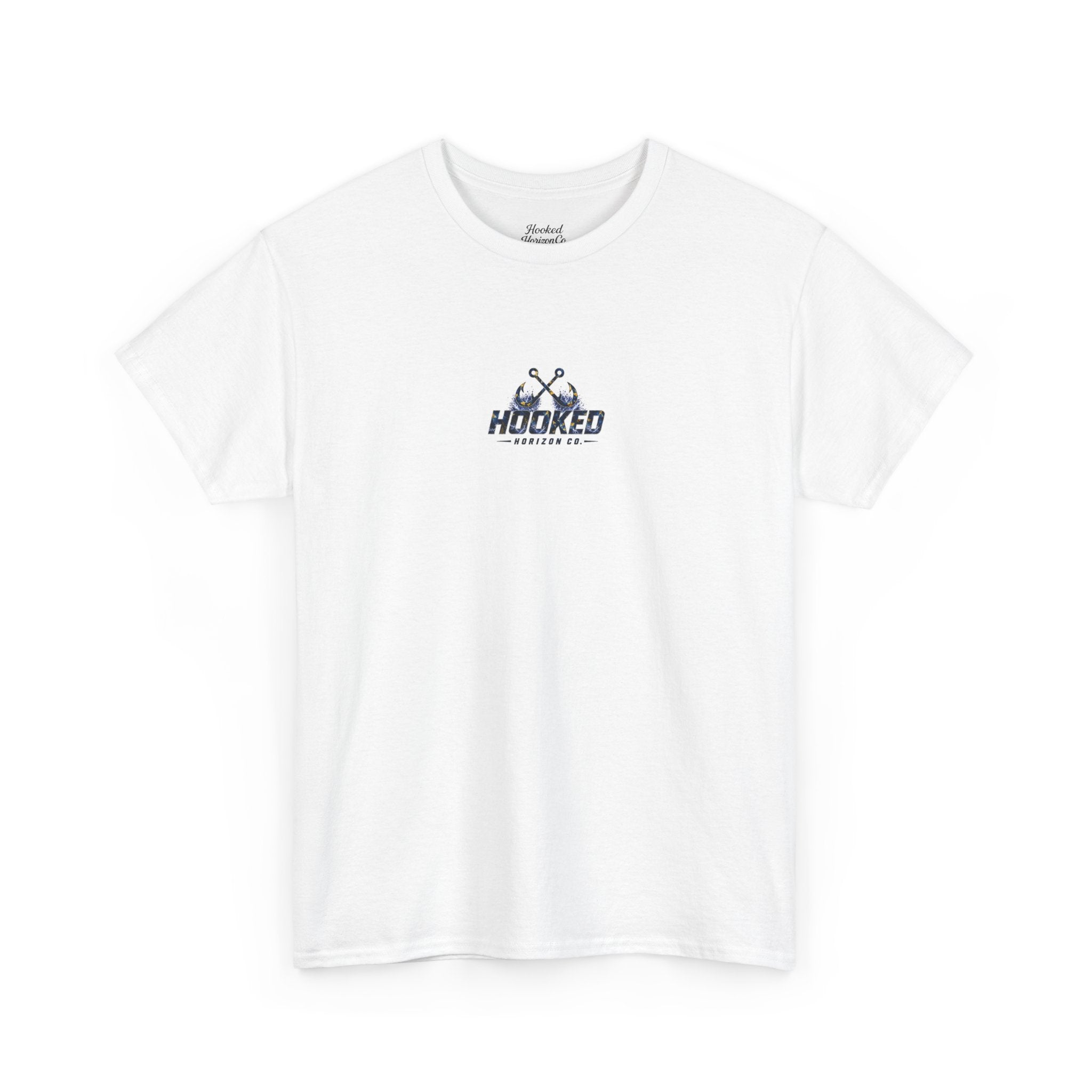 Sail Fish Hooked Horizon Co Tee—Ocean Graphic Tee — "Beloved" Ray Design