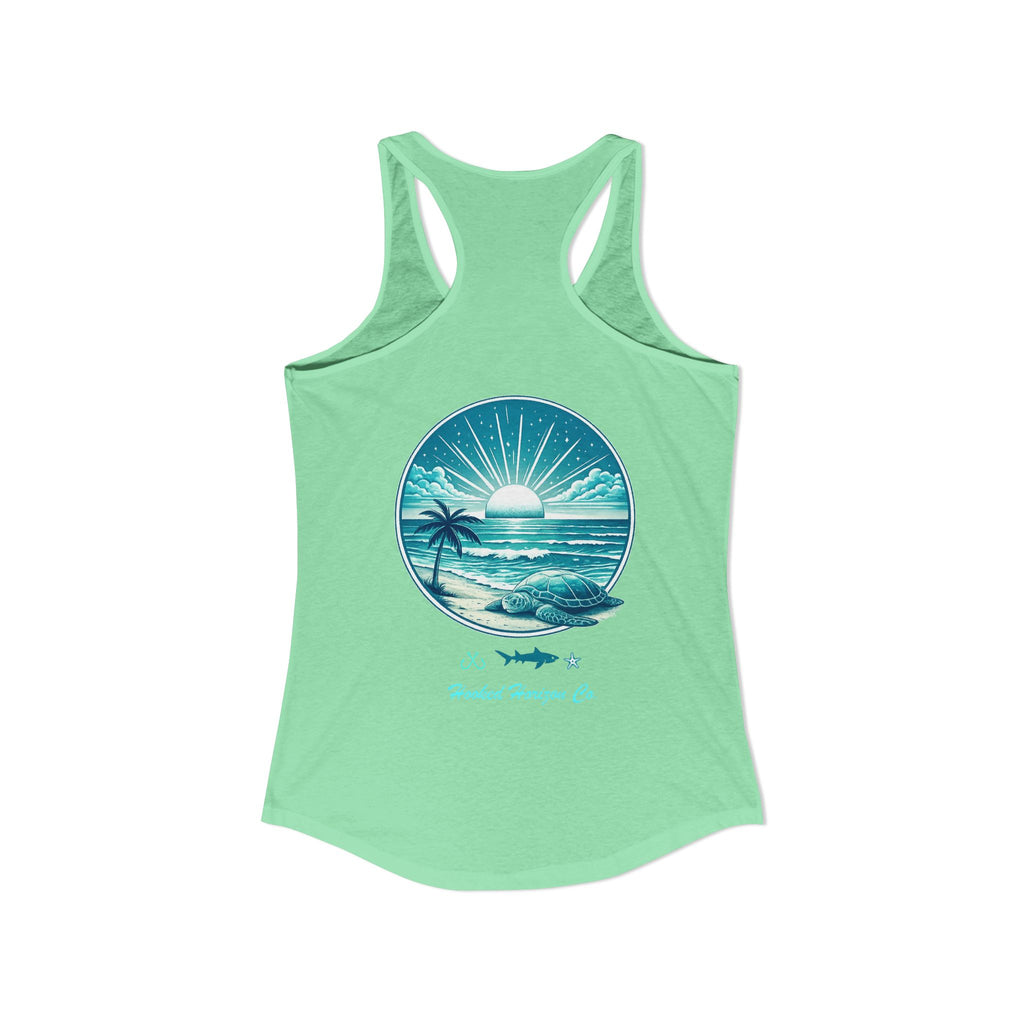 Sea Turtle & Sunset– Hooked Horizon Co. Gifts for Ocean Lovers, Nautical Fashion, Everyday Comfort, Perfect Gift for Her