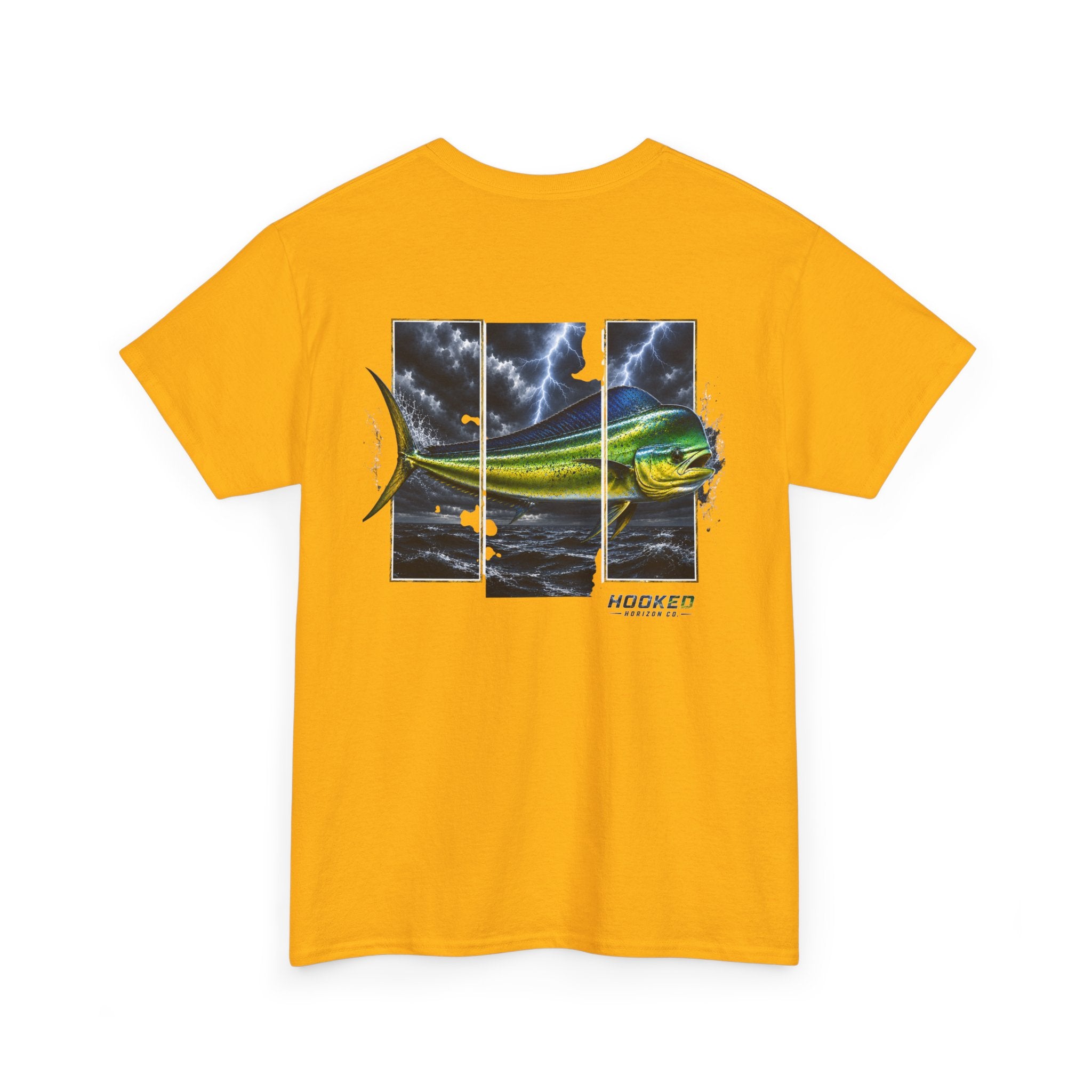 Mahi Mahi Hooked Horizon Co Tee—Ocean Graphic Tee — "Beloved" Ray Design