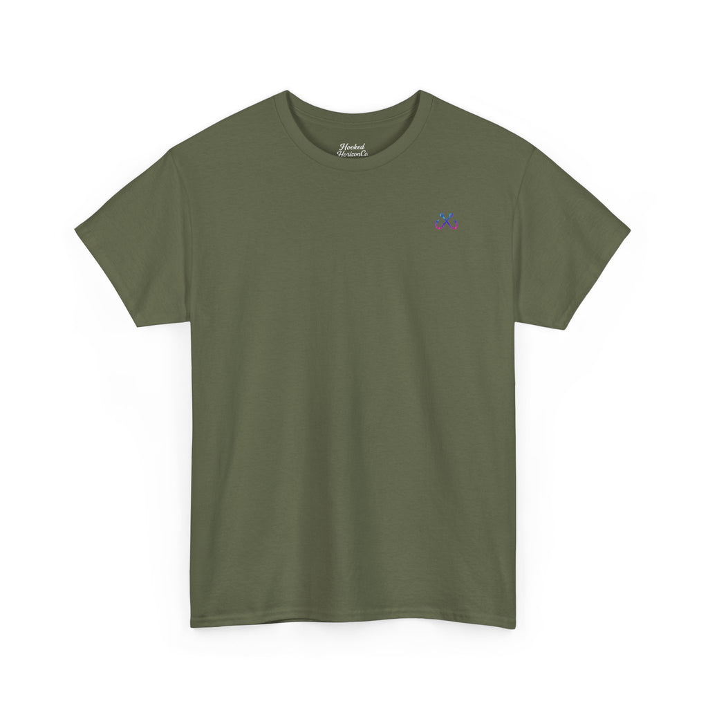 Lion Fish Hooked Horizon Co Tee—Ocean Graphic Tee — "Beloved" Ray Design