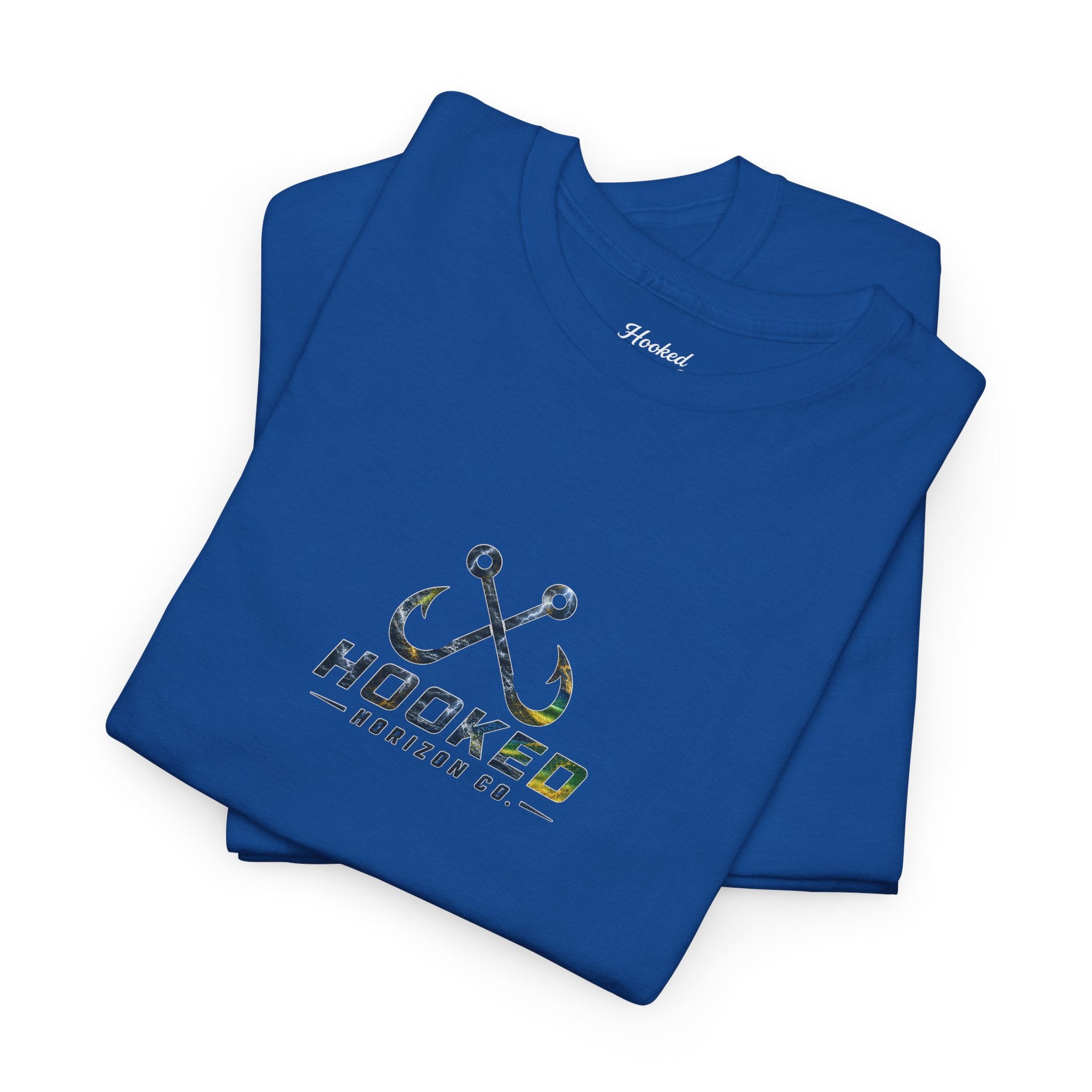 Mahi Mahi Hooked Horizon Co Tee—Ocean Graphic Tee — "Beloved" Ray Design