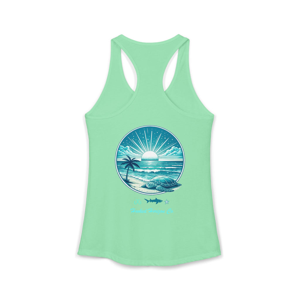 Sea Turtle & Sunset– Hooked Horizon Co. Gifts for Ocean Lovers, Nautical Fashion, Everyday Comfort, Perfect Gift for Her