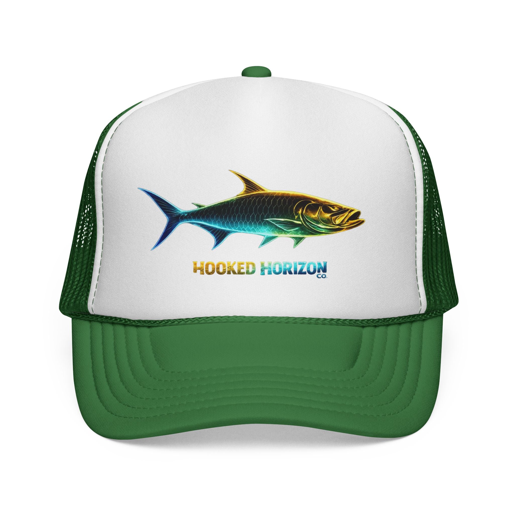 Gold & Blue Tarpon Trucker Cap — Fishing & Beach Hat