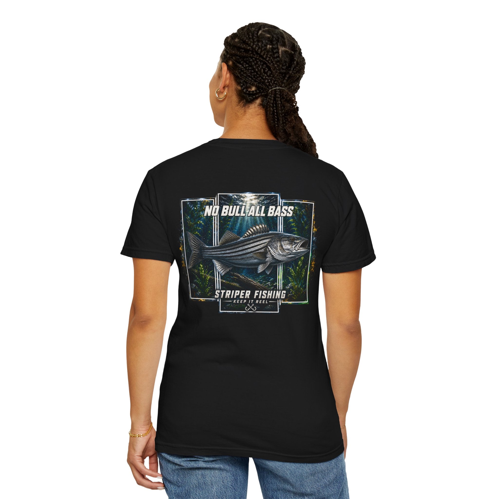 Saltwater Sea Striper Fishing Tee — Hooked Horizon Co.  Angler Gifts Ocean Lover Gifts