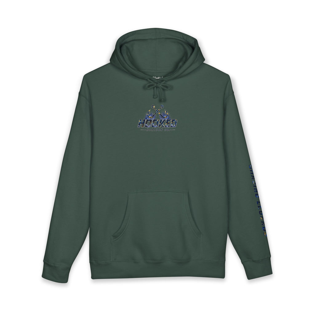 Sail Fish Hoodie Hooked Horizon Co. — Fishing Back Graphic Hoodie, Multiple Color Variations