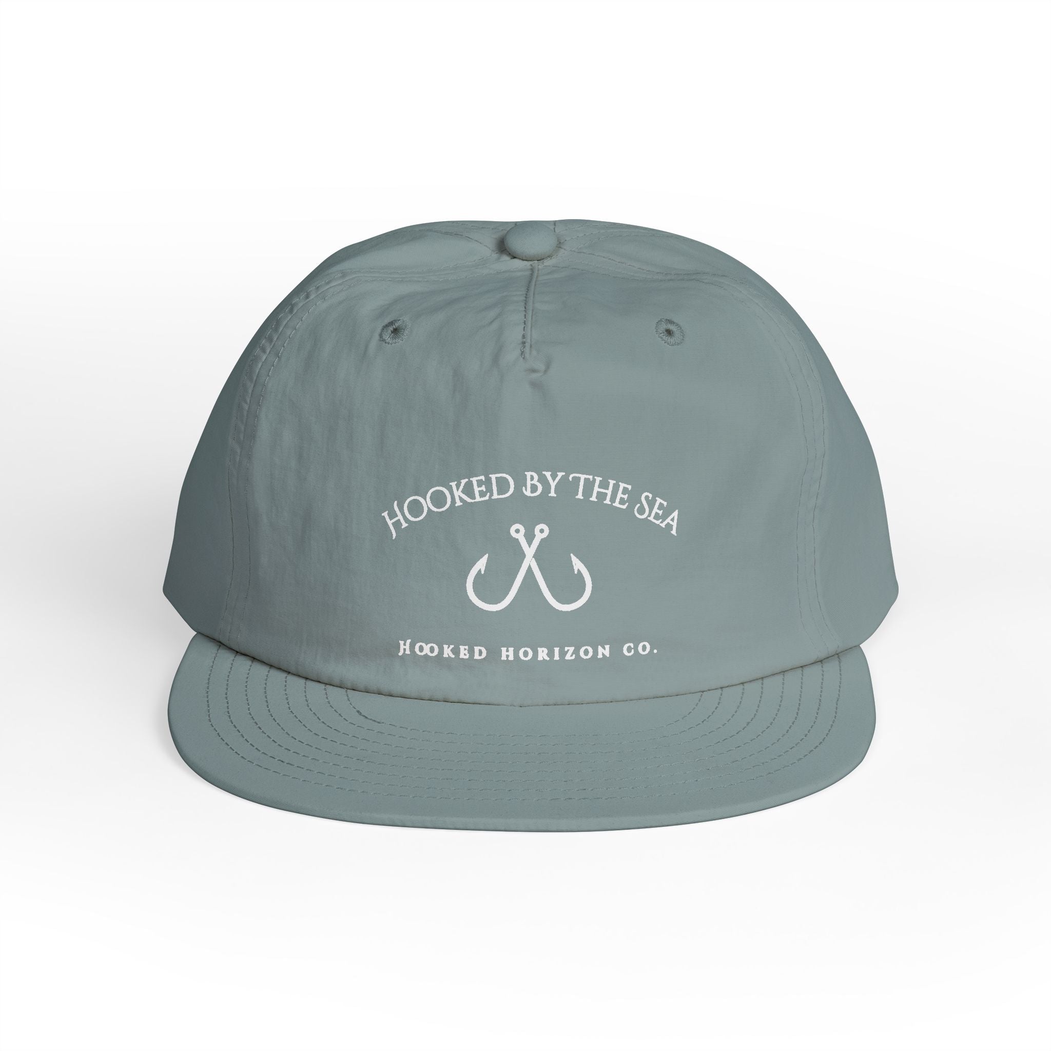 Quick Dry Surf Cap Hooked Horizon Co. — Light Weight, Multiple Color Variations Beachy Vibes Snapback Hat for Surf Lovers, Summer Fashion, Ocean Enthusiasts, Gift for Surfers, Vacation Style