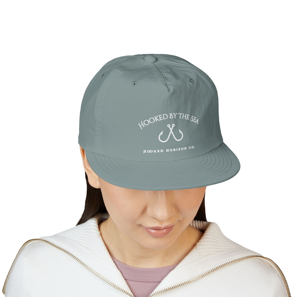 Quick Dry Surf Cap Hooked Horizon Co. — Light Weight, Multiple Color Variations Beachy Vibes Snapback Hat for Surf Lovers, Summer Fashion, Ocean Enthusiasts, Gift for Surfers, Vacation Style
