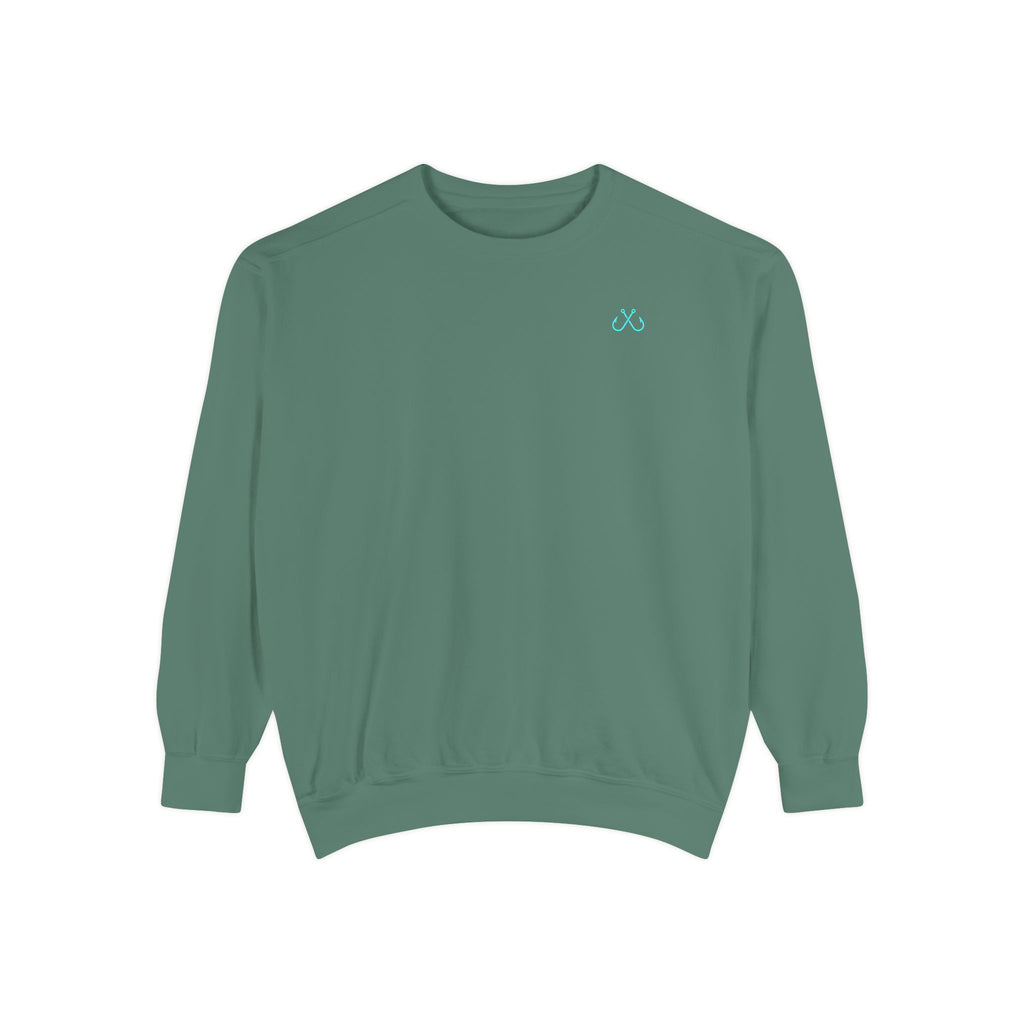 Vintage vibes Neon Tarpon Sweatshirt– Hooked Horizon Co. Ocean apparel, Gifts for Him & Her, Ocean Conservation, Soft Unisex Garment-Dyed Sweatshirt